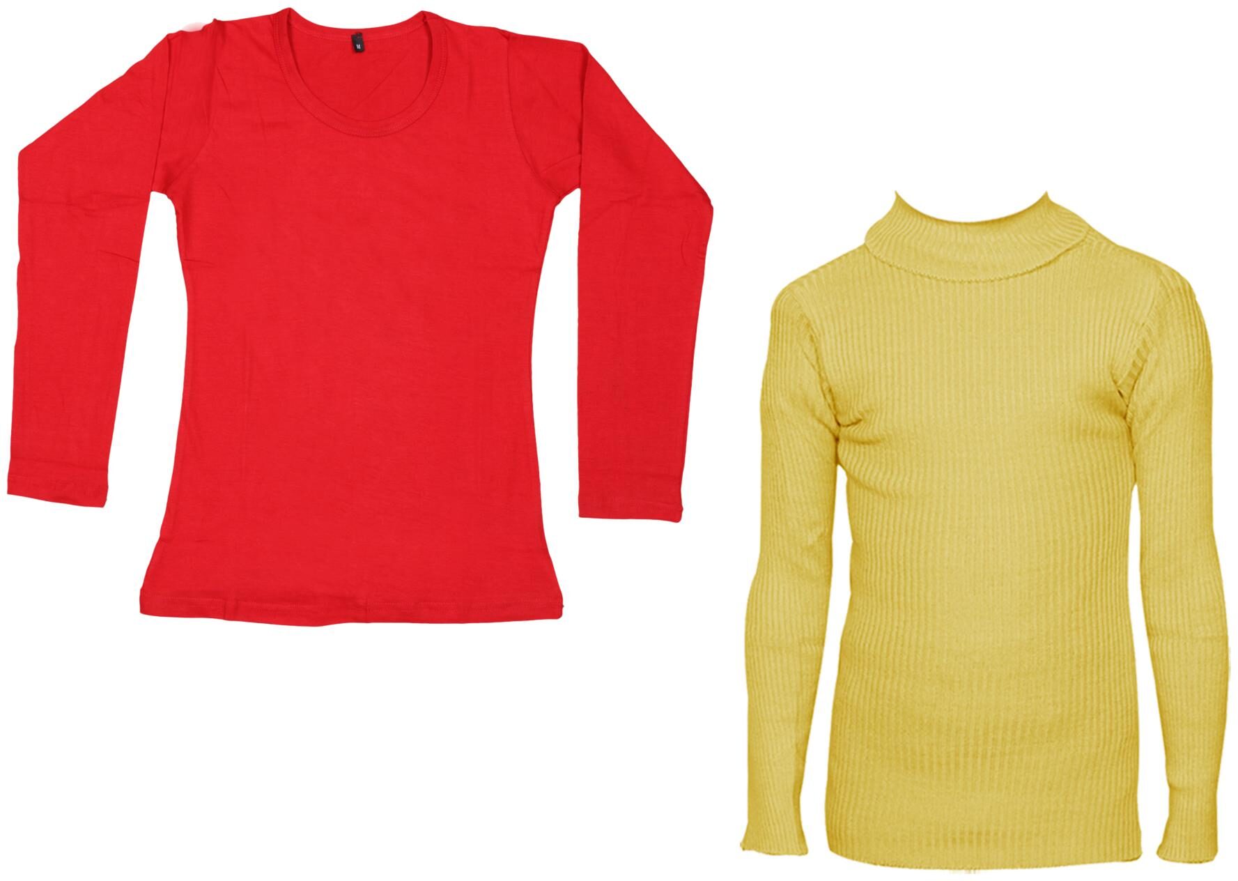 

Indiweaves Women Red Regular fit Round neck Cotton T shirt