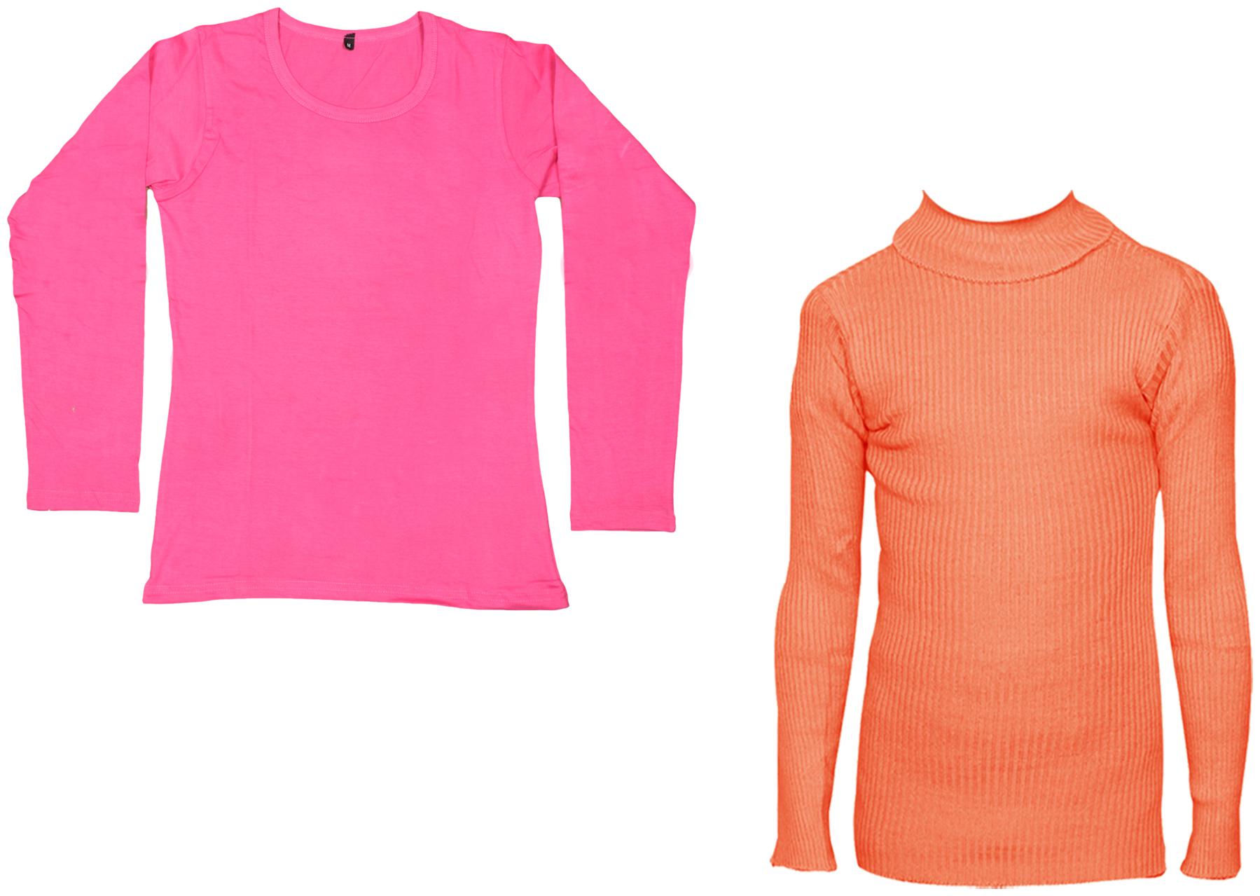 

Indiweaves Women Pink Regular fit Round neck Cotton T shirt