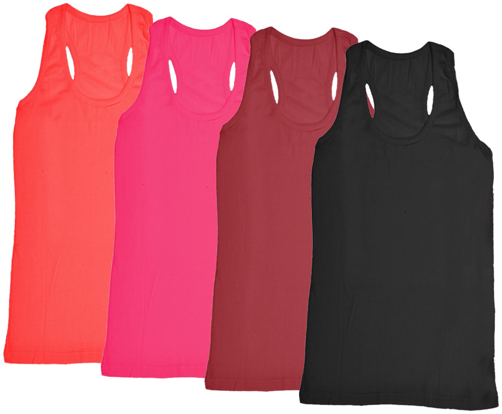 

Indiweaves Women Multi Regular fit Round neck Cotton Tank top