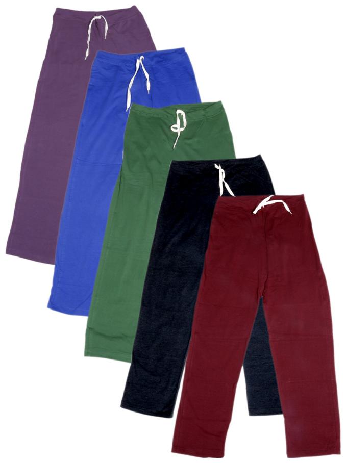 

IndiWeaves Women s Stretchable Premium Cotton Lower Track Pant (Pack of 5)
