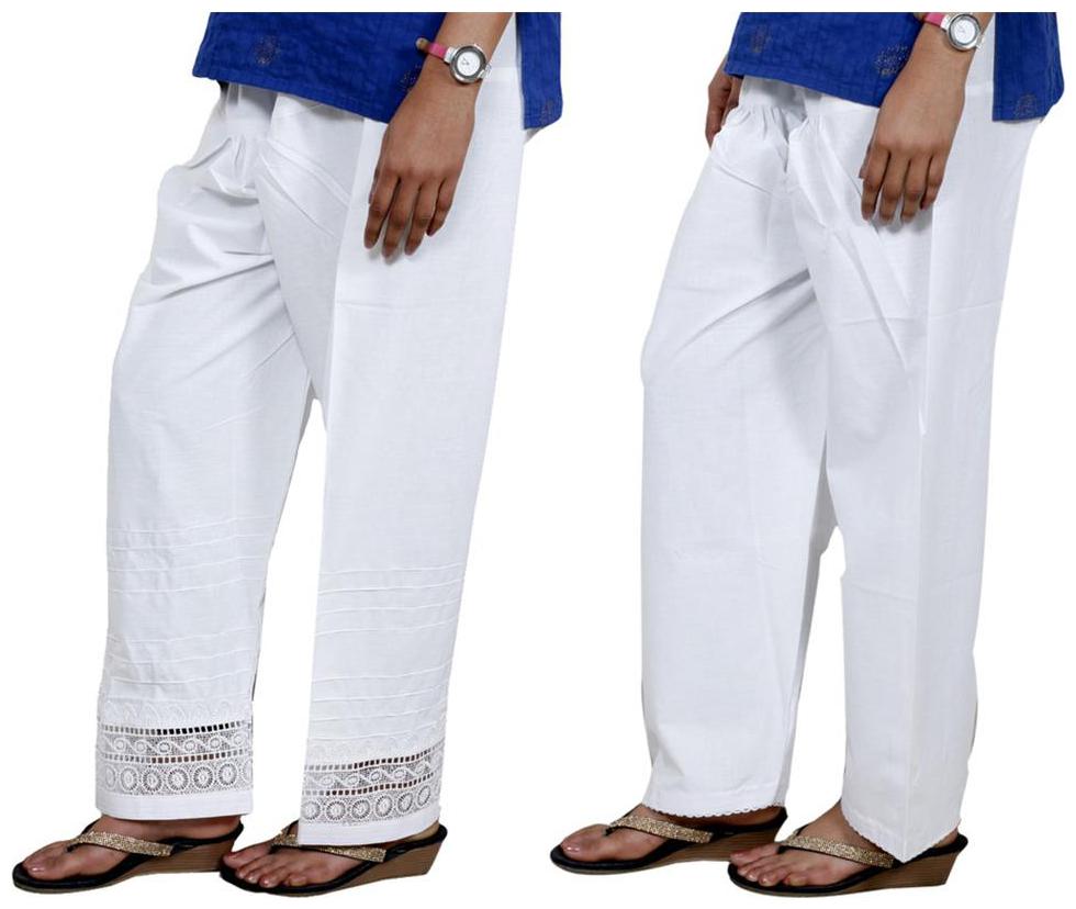 

Indiweaves Cotton Salwar - White