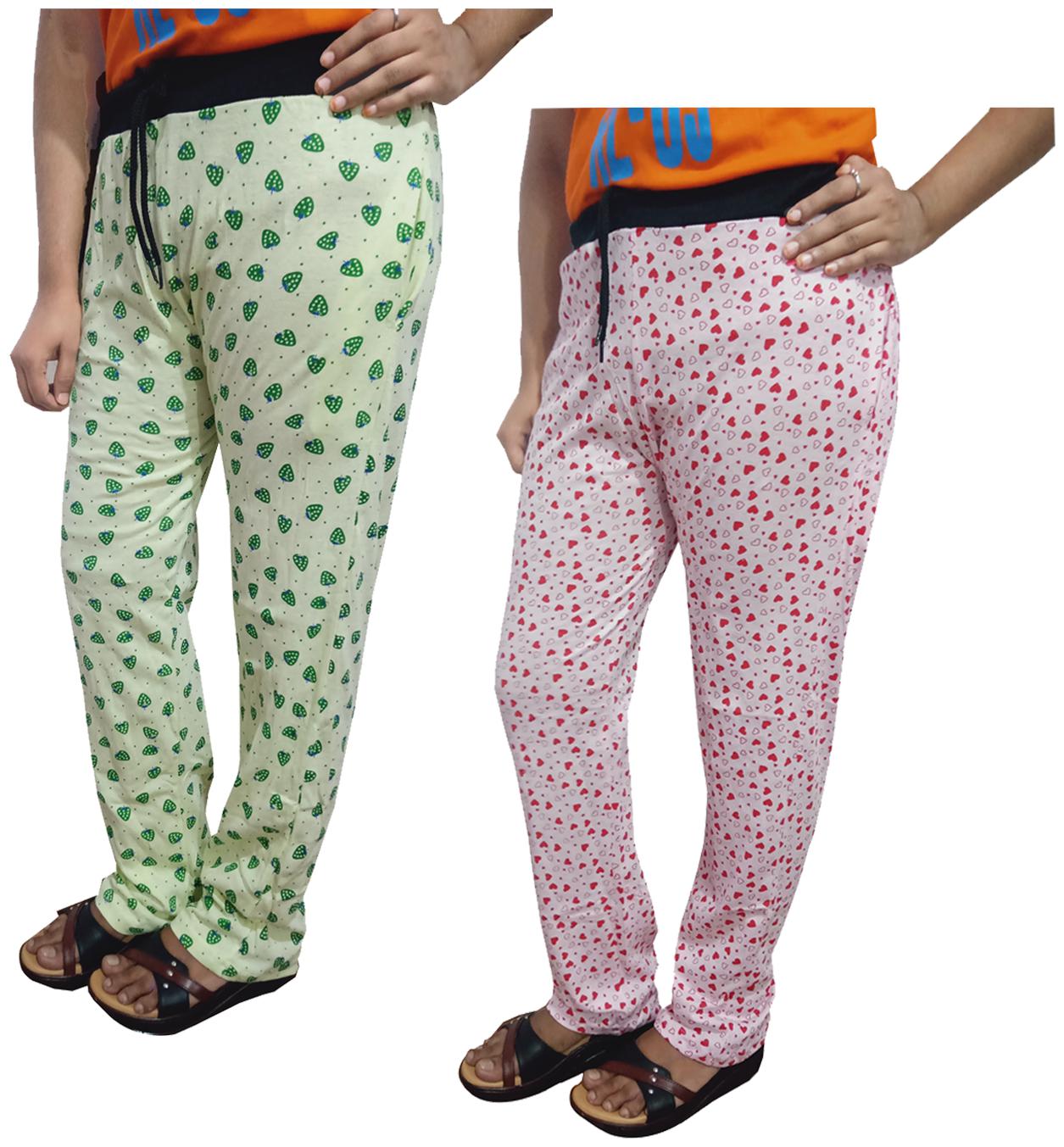 

Indiweaves Women Regular fit Cotton Printed Track pants - Multi