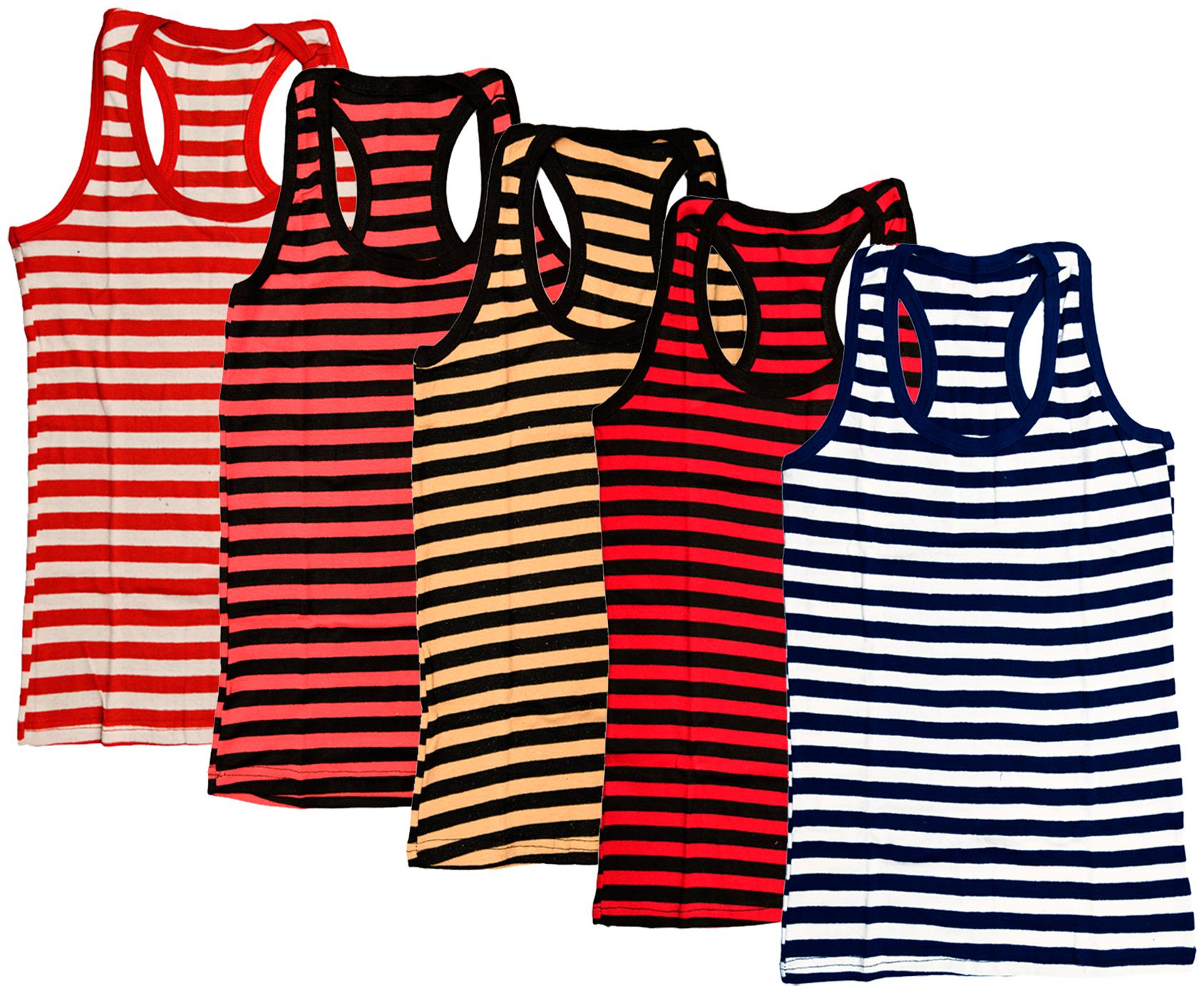 

Indiweaves Women Multi Regular fit U neck Cotton Tank top