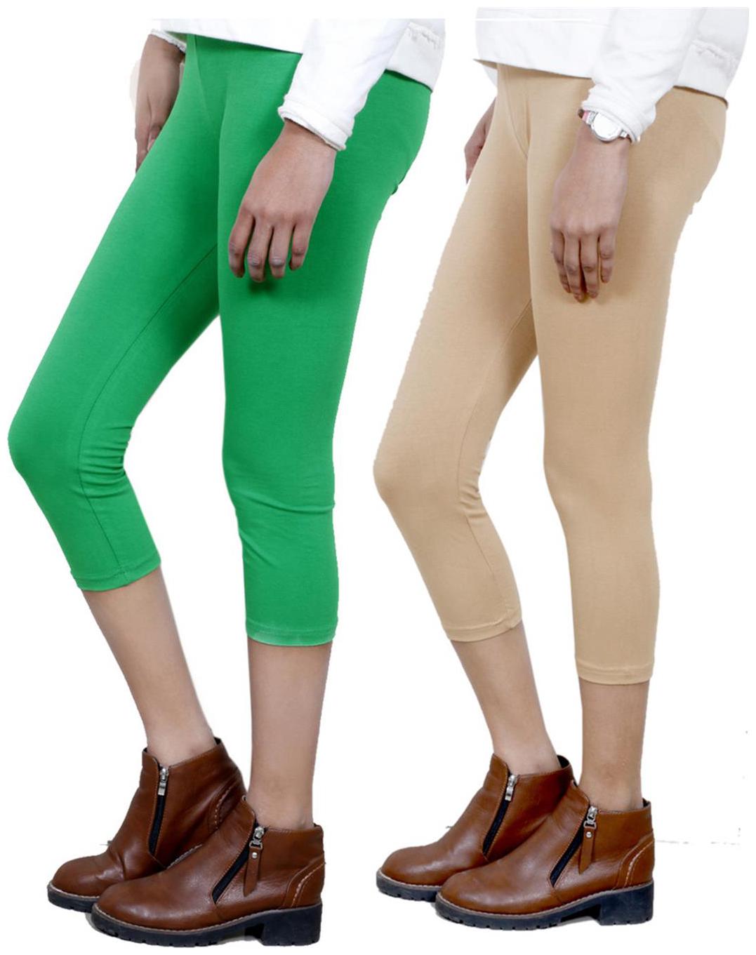

IndiWeaves Women Cotton Capri Combo-2