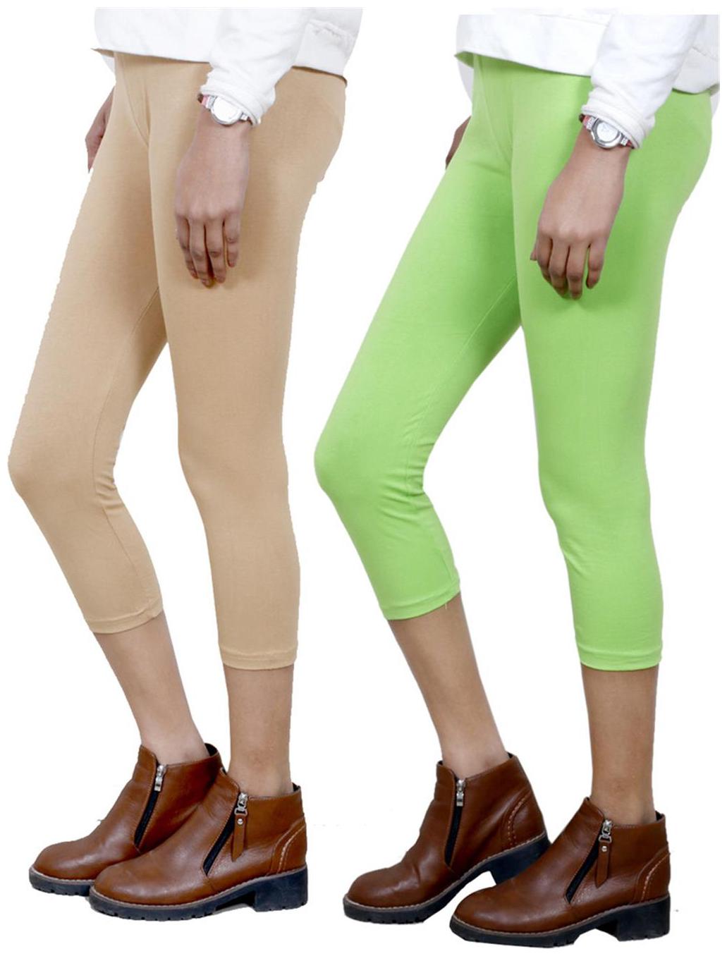 

IndiWeaves Women Cotton Capri Combo-2
