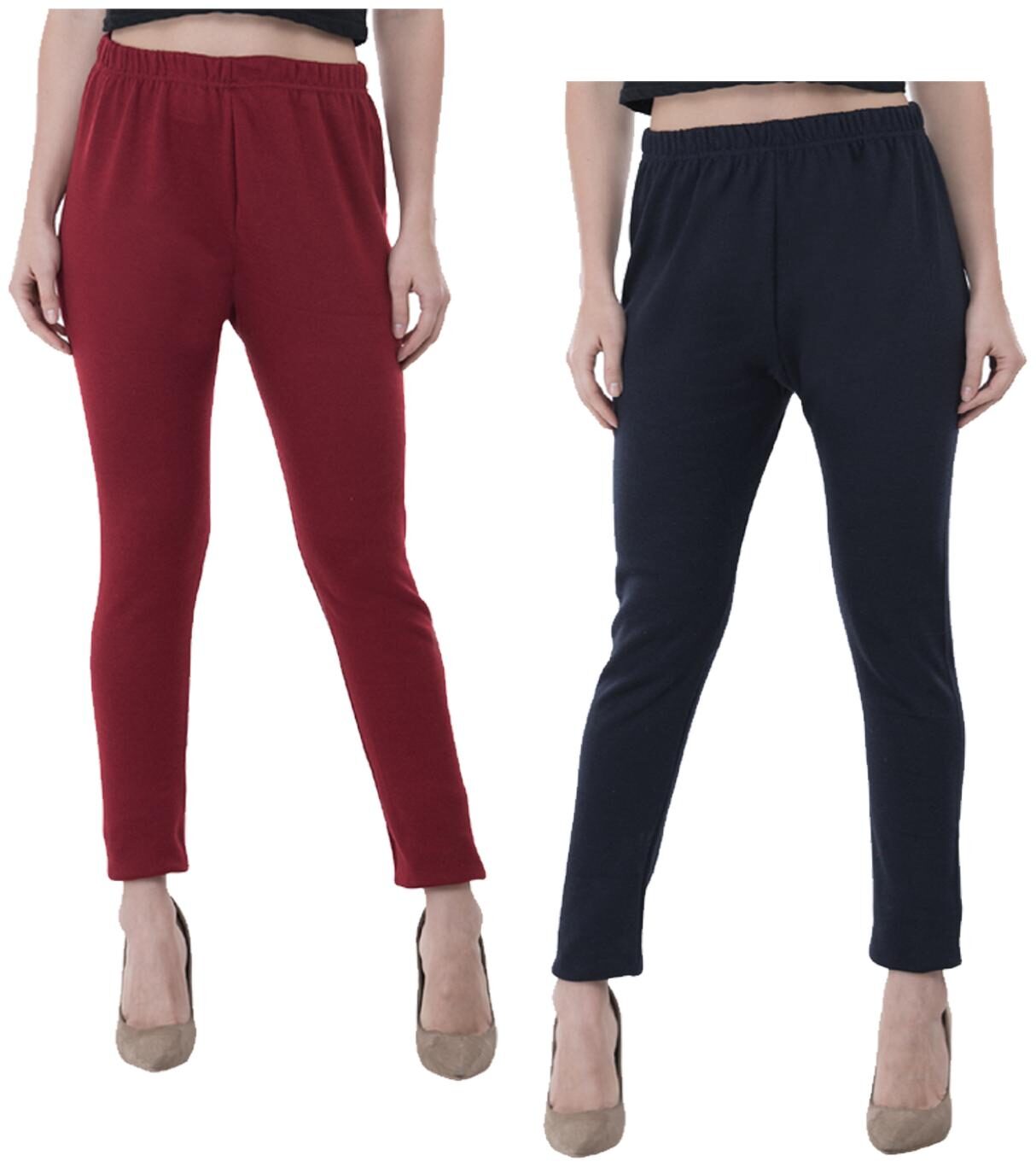 

IndiWeaves Women Warm Wollen Lycra Legging (Pack of 2)