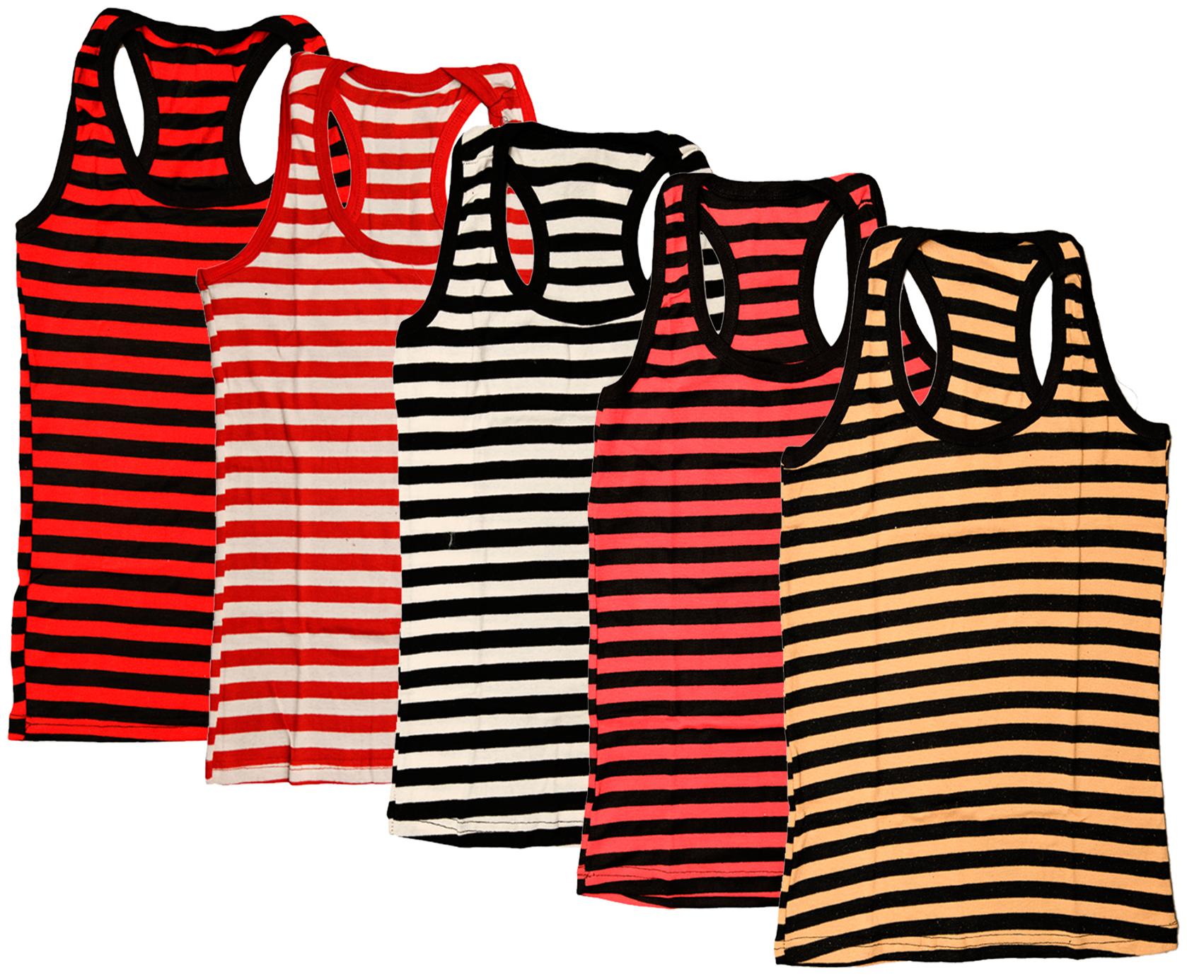 

Indiweaves Women Multi Regular fit U neck Cotton Tank top