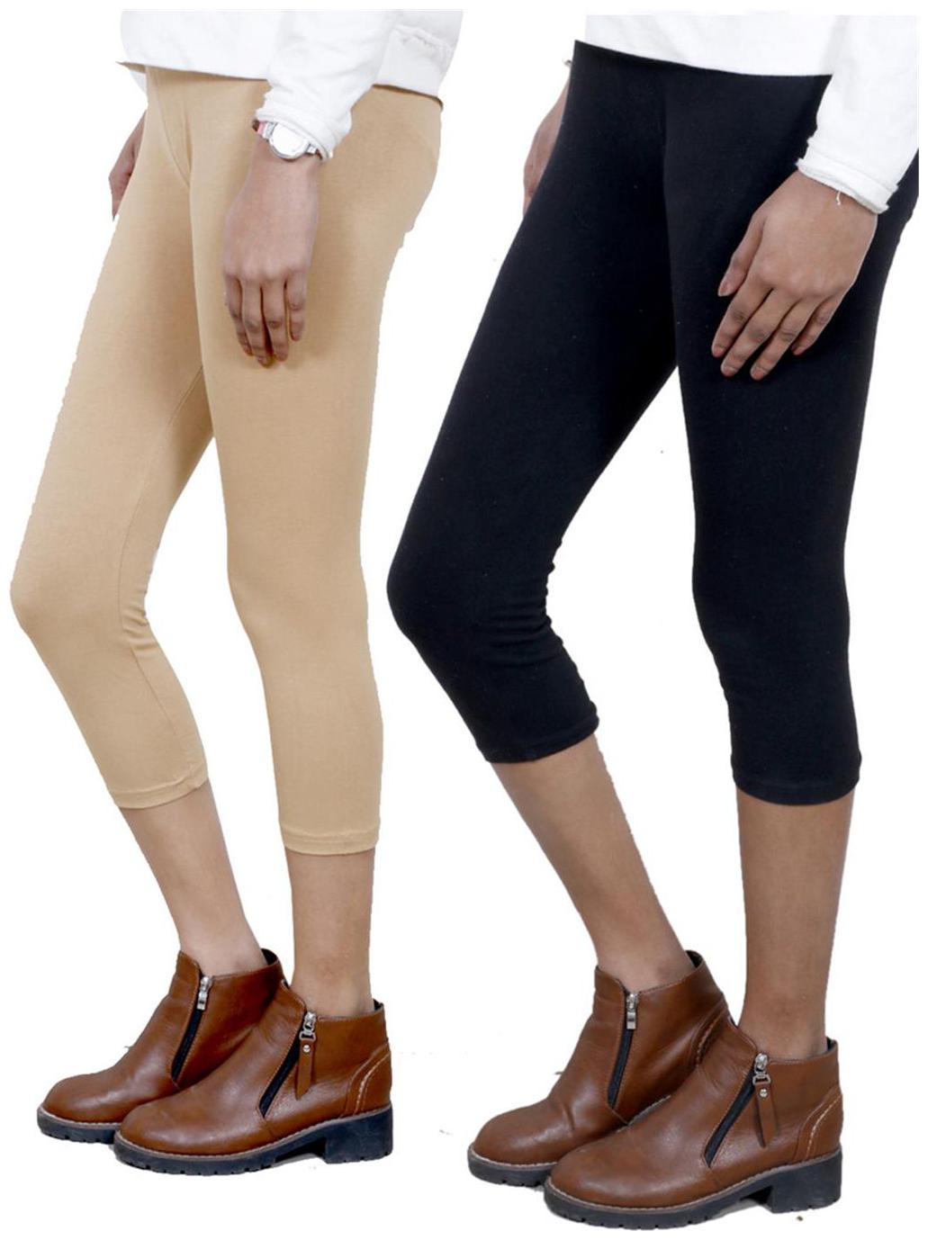 

IndiWeaves Women Cotton Capri Combo-2