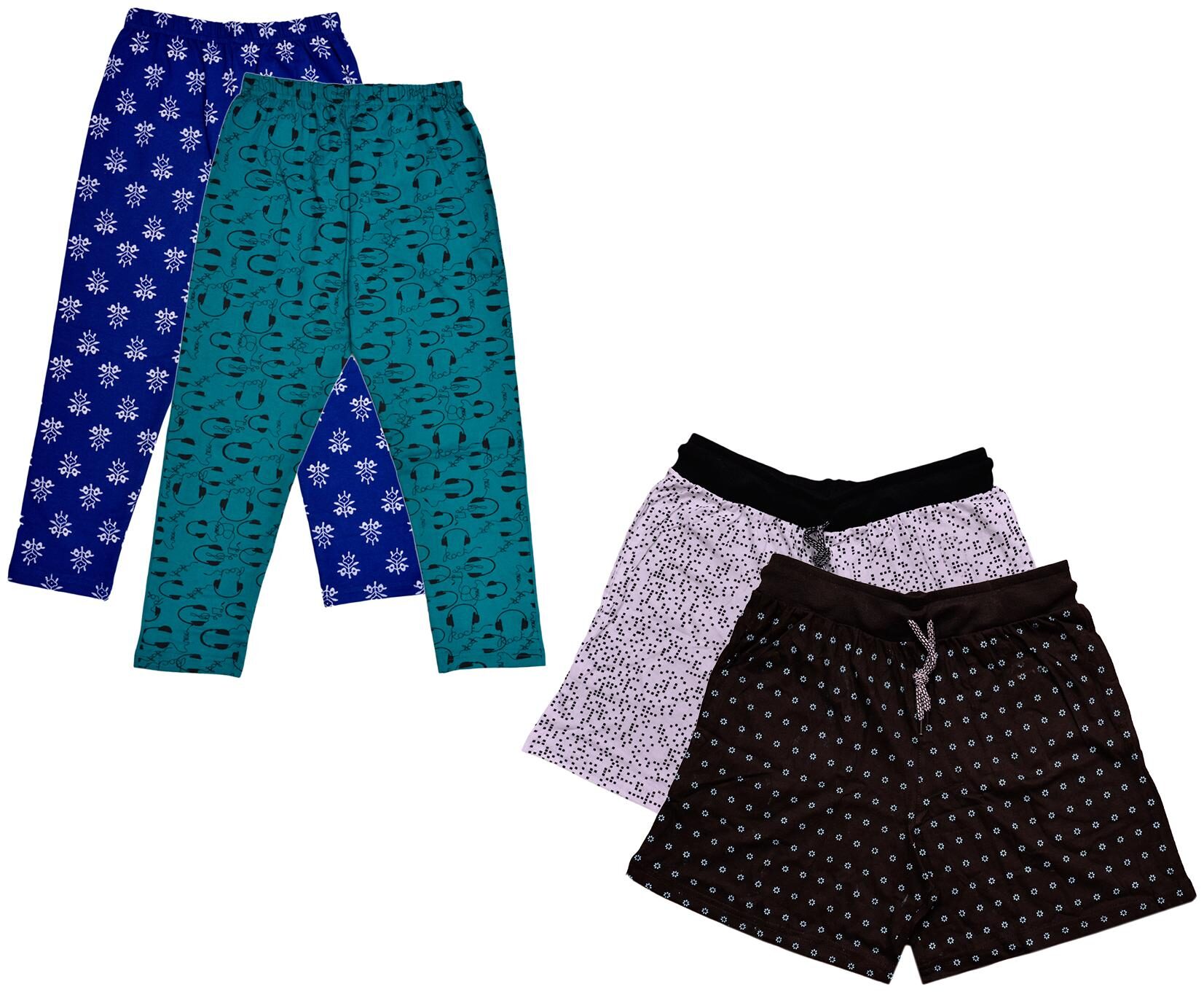 

Indiweaves Women Printed Regular shorts - Multi