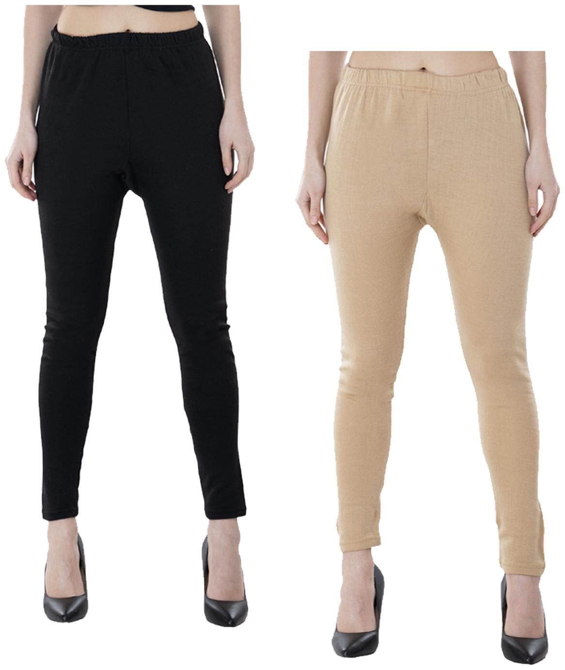 

IndiWeaves Women Warm Wollen Lycra Legging (Pack of 2)