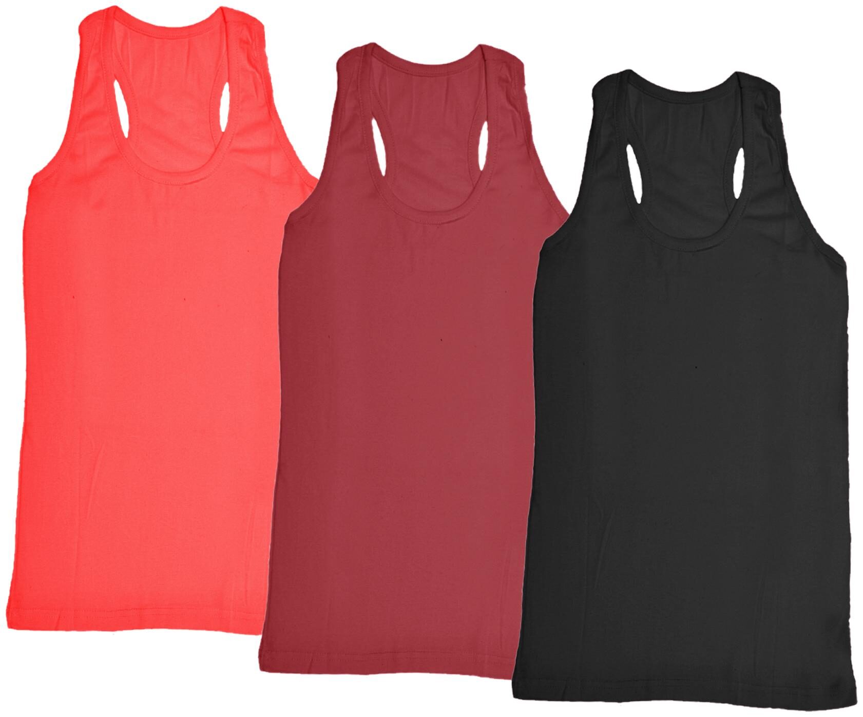 

Indiweaves Women Multi Regular fit Round neck Cotton Tank top