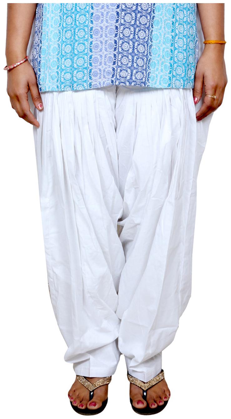 

Indiweaves Cotton Salwar - White