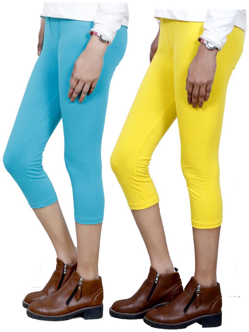 

IndiWeaves Women Cotton Capri Combo-2