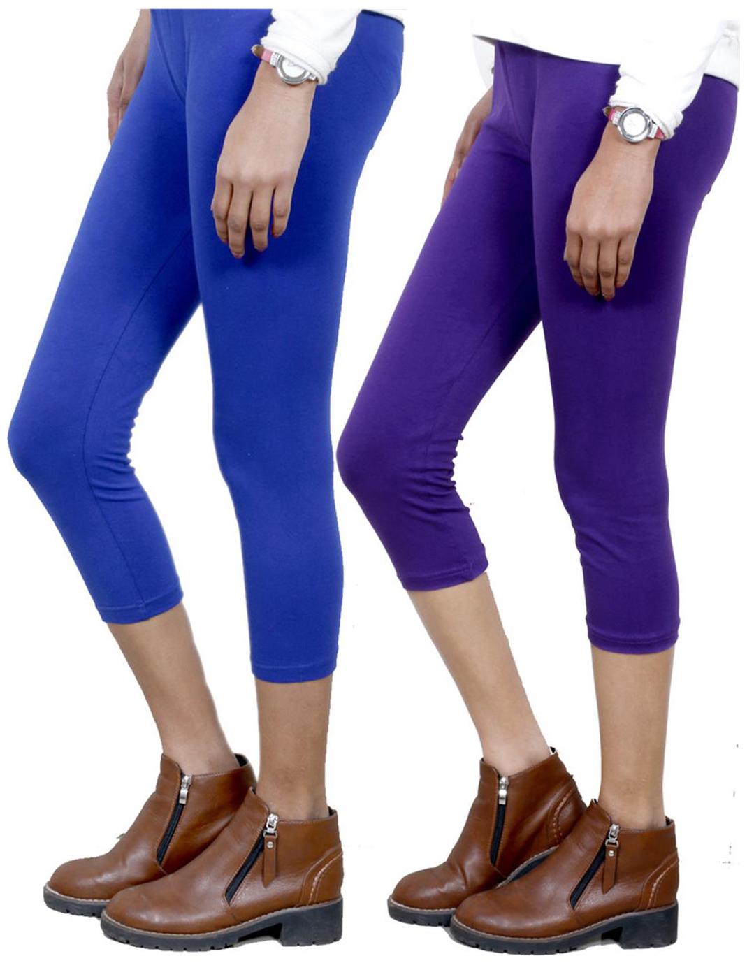 

IndiWeaves Women Cotton Capri Combo-2