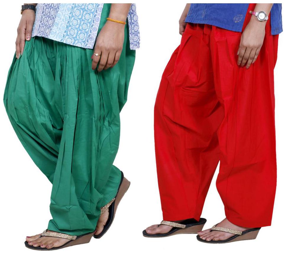 

Indiweaves Cotton Patiala - Multi