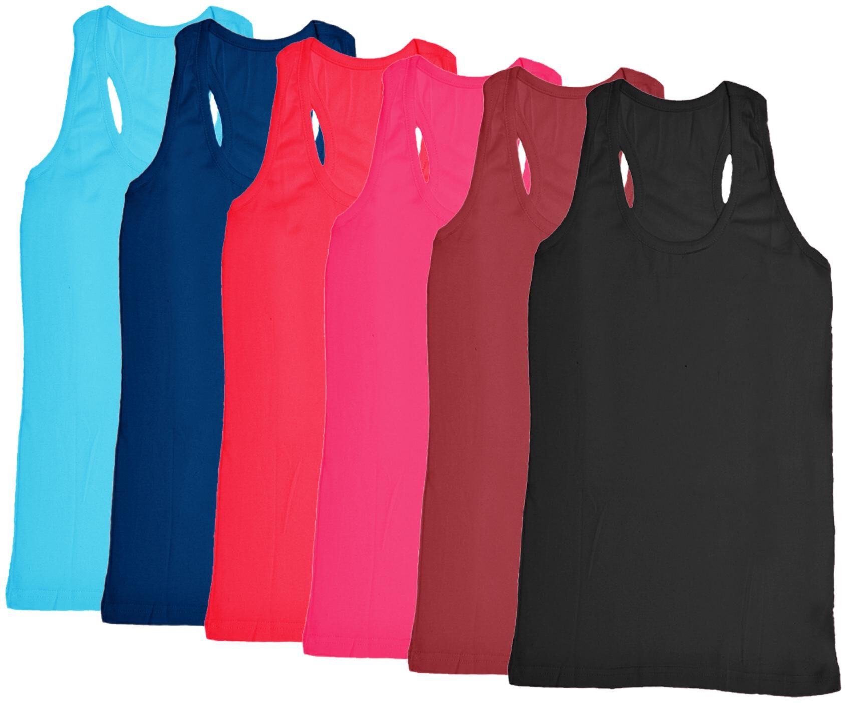 

Indiweaves Women Multi Regular fit Round neck Cotton Tank top