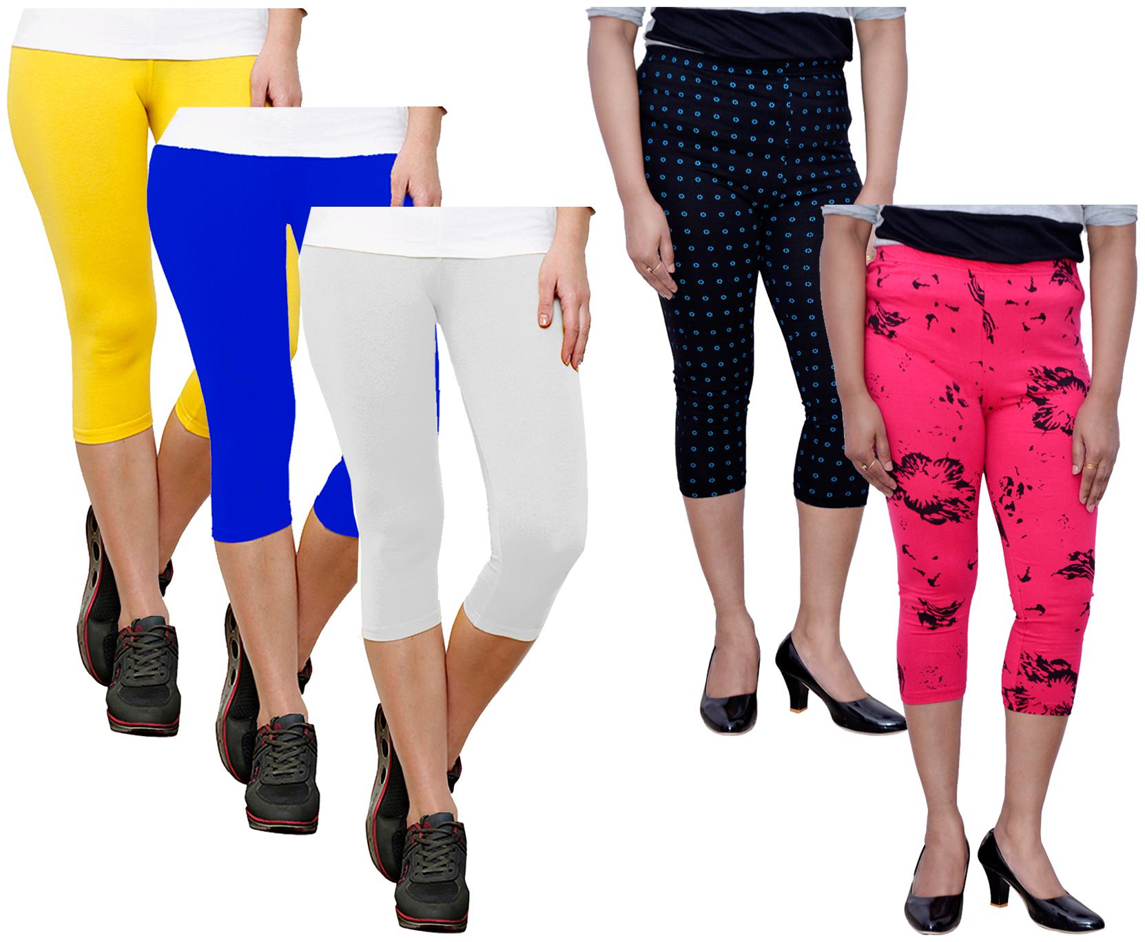 

Indiweaves Women Printed Regular capri - Multi