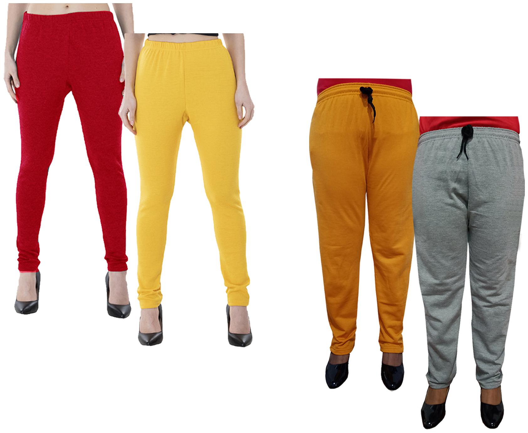 

Indiweaves Women Regular fit Fleece Solid Track pants - Multi