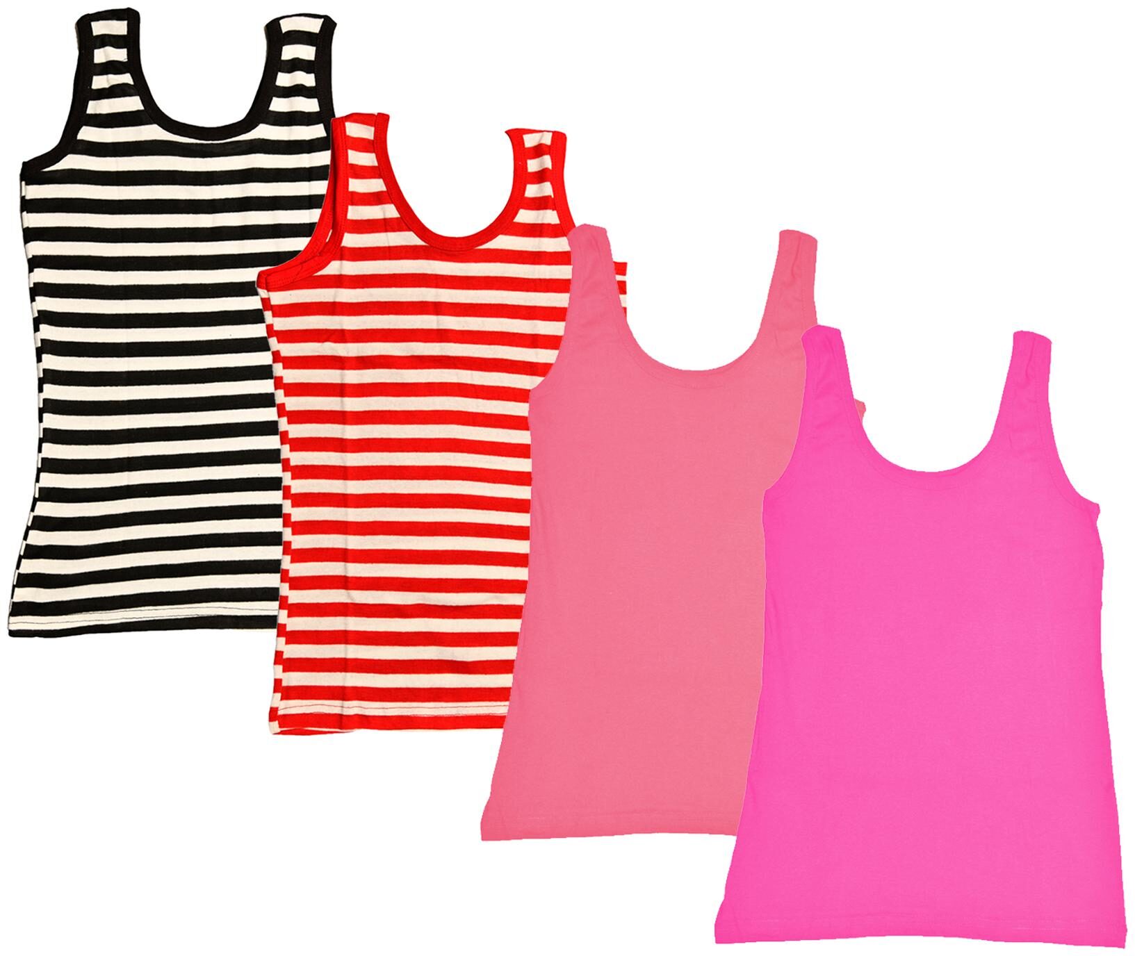 

Indiweaves Women Multi Regular fit U neck Cotton Tank top