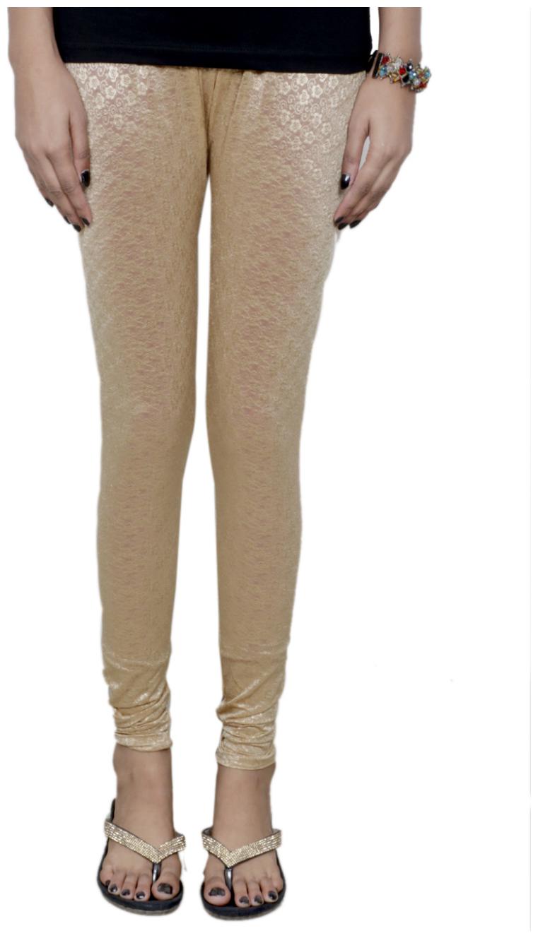 

IndiWeaves Women s Rayon Pink Chikan Work Fancy Tights