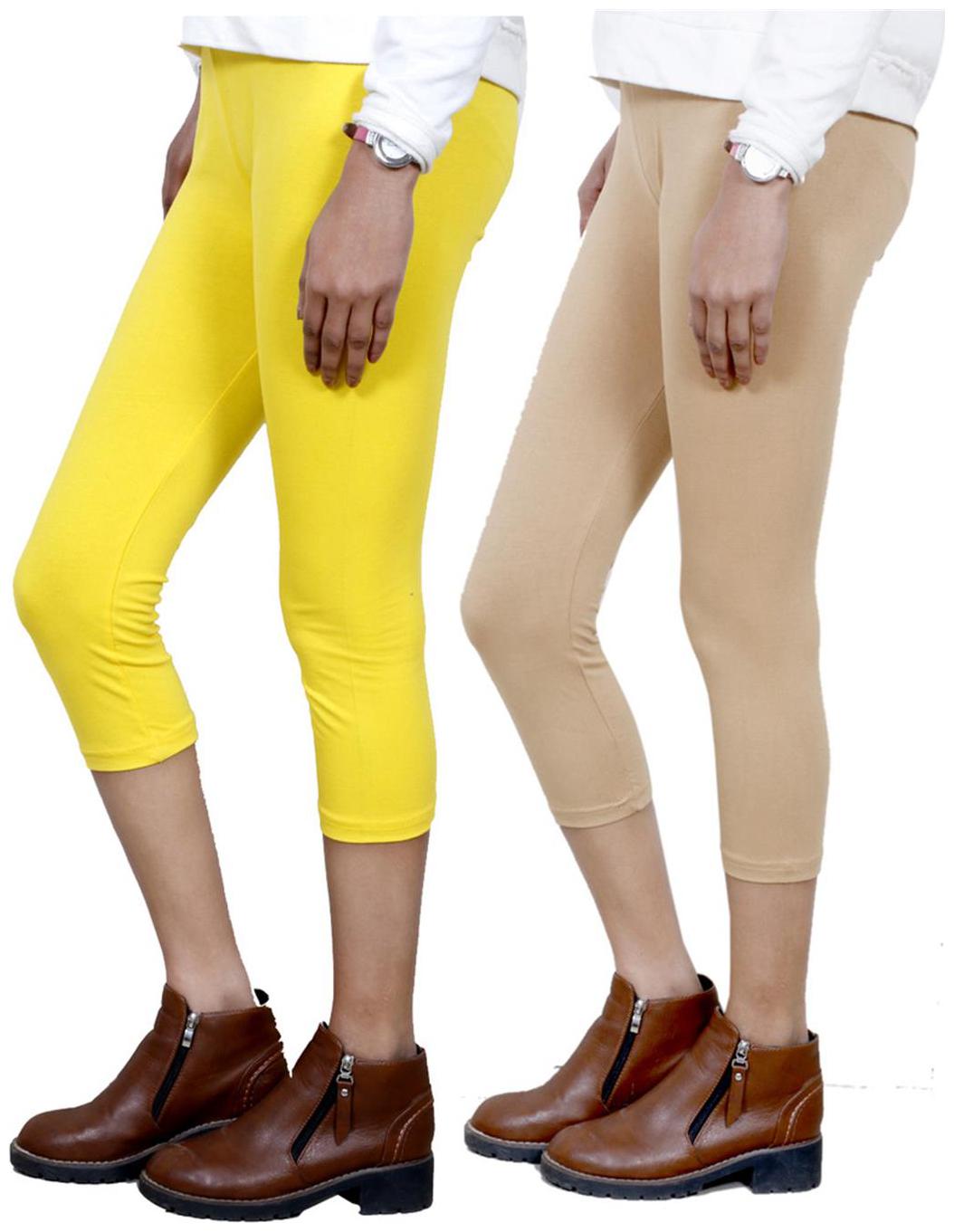 

IndiWeaves Women Cotton Capri Combo-2