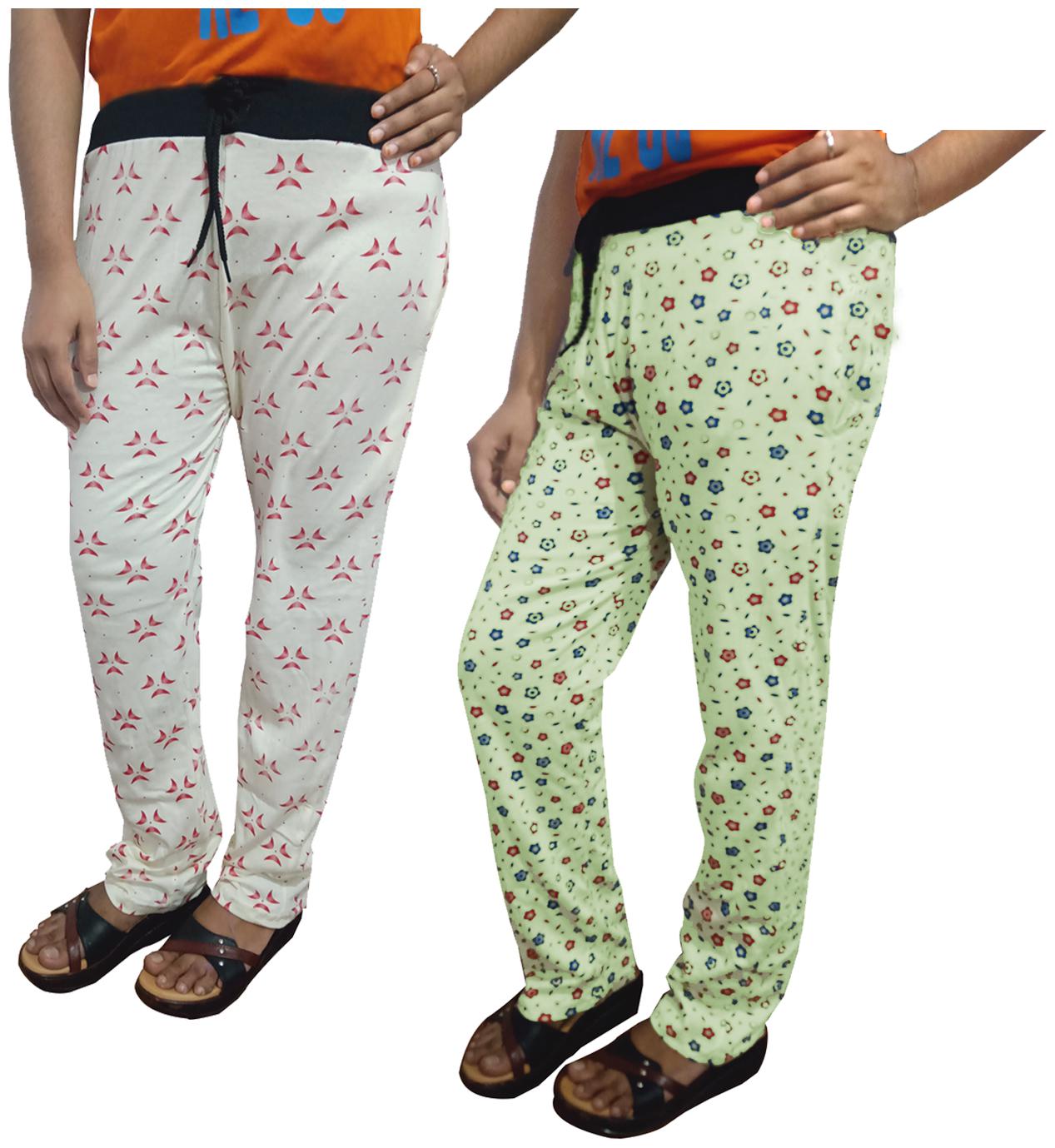 

Indiweaves Women Regular fit Cotton Printed Track pants - Multi