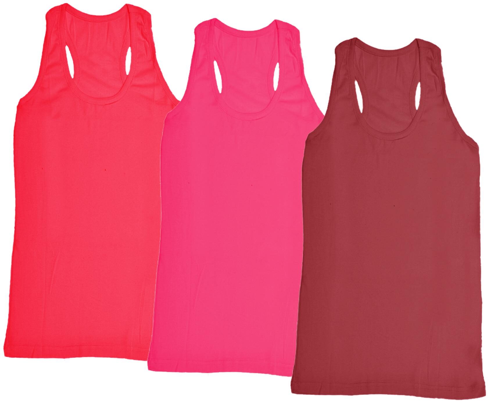 

Indiweaves Women Multi Regular fit Round neck Cotton Tank top