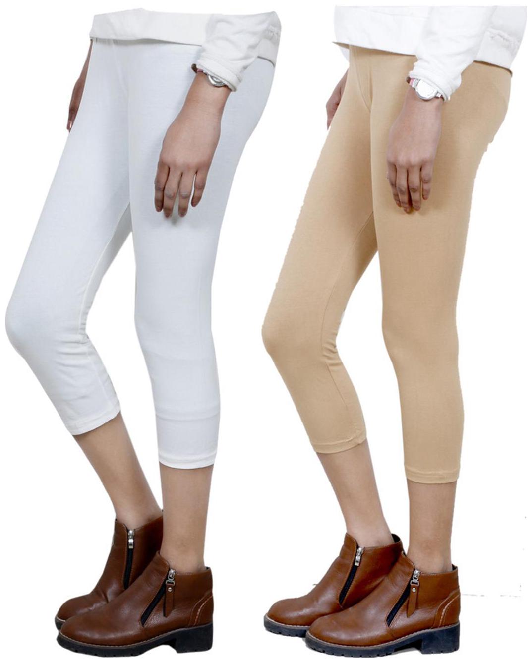 

IndiWeaves Women Cotton Capri Combo-2