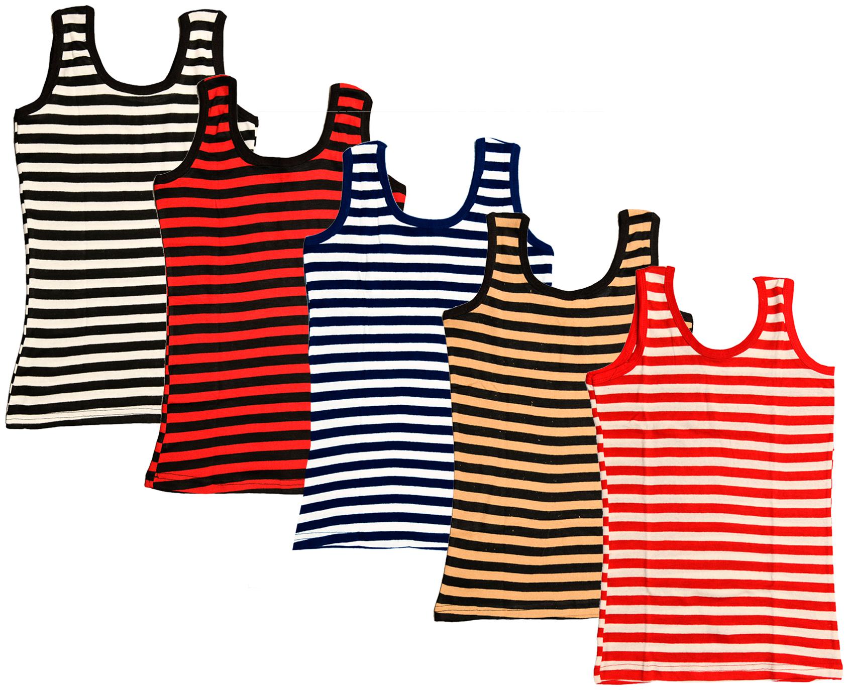 

Indiweaves Women Multi Regular fit U neck Cotton Tank top