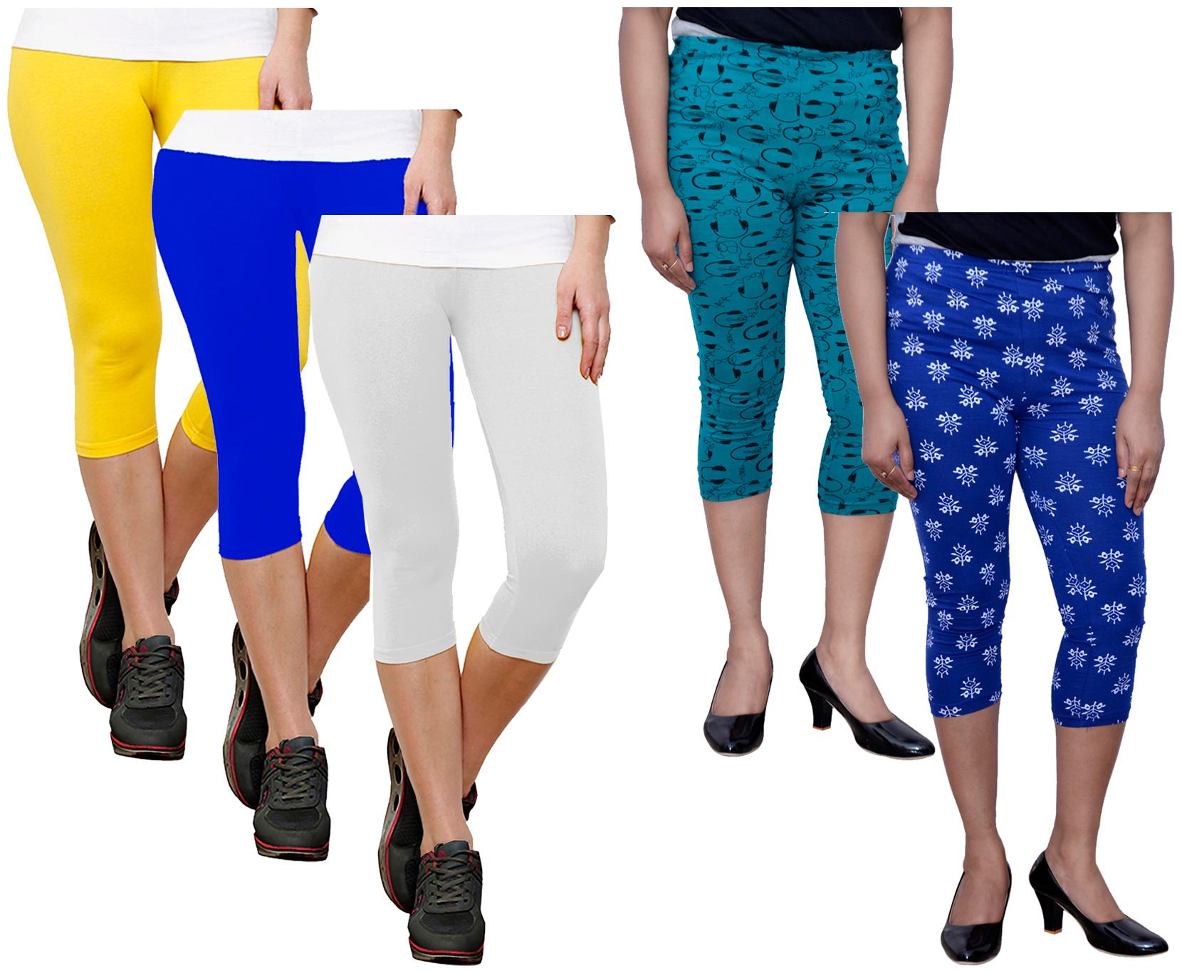 

Indiweaves Women Printed Regular capri - Multi