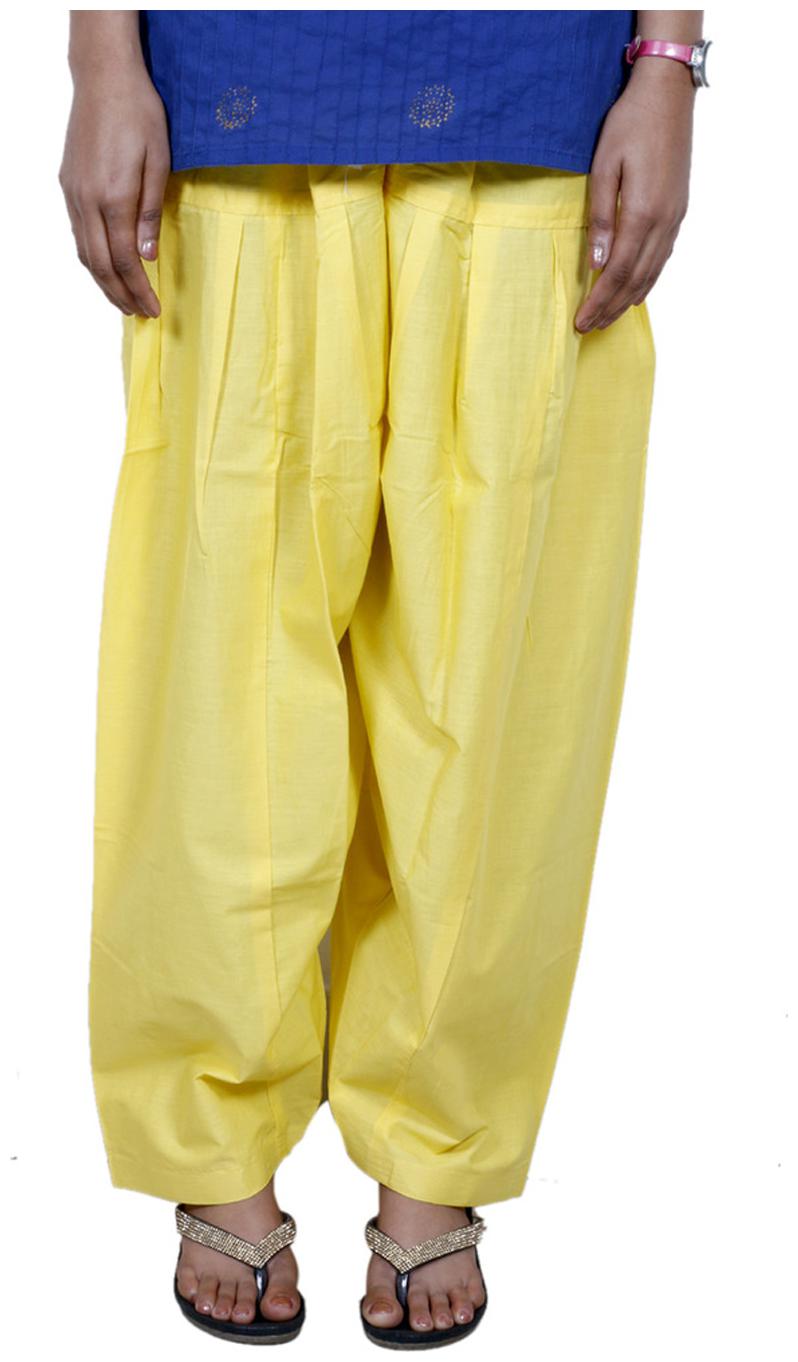 

IndiWeaves Women s Cotton Semi-Patiala Salwar