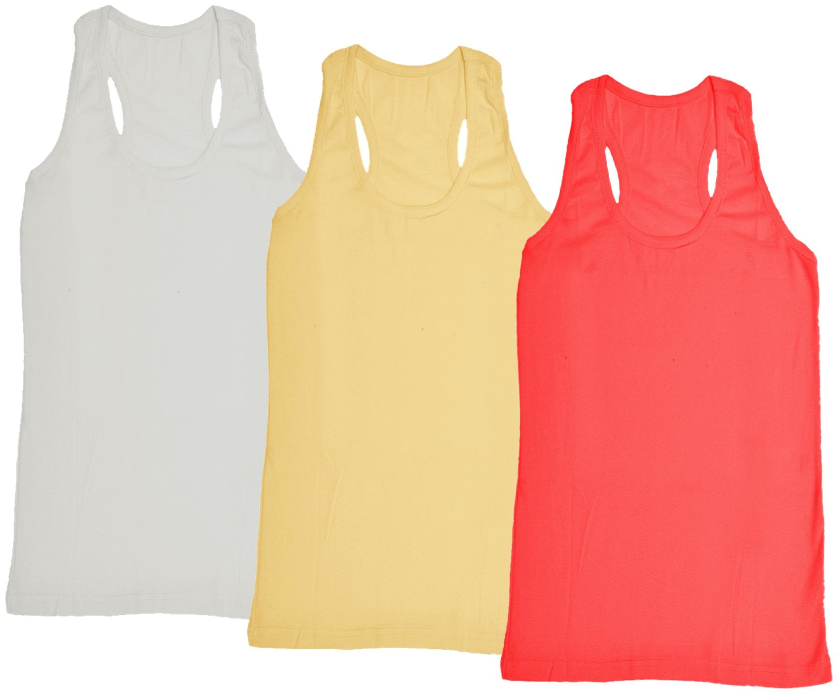 

Indiweaves Women Multi Regular fit Round neck Cotton Tank top