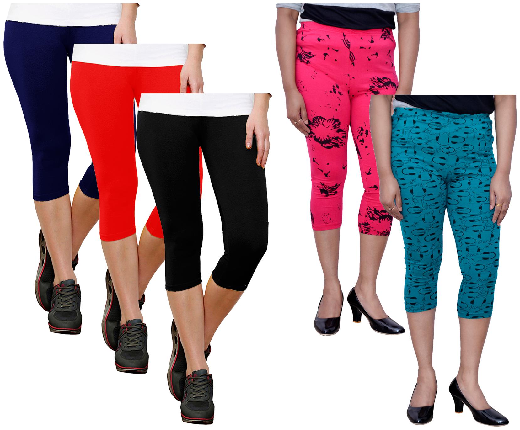 

Indiweaves Women Printed Regular capri - Multi