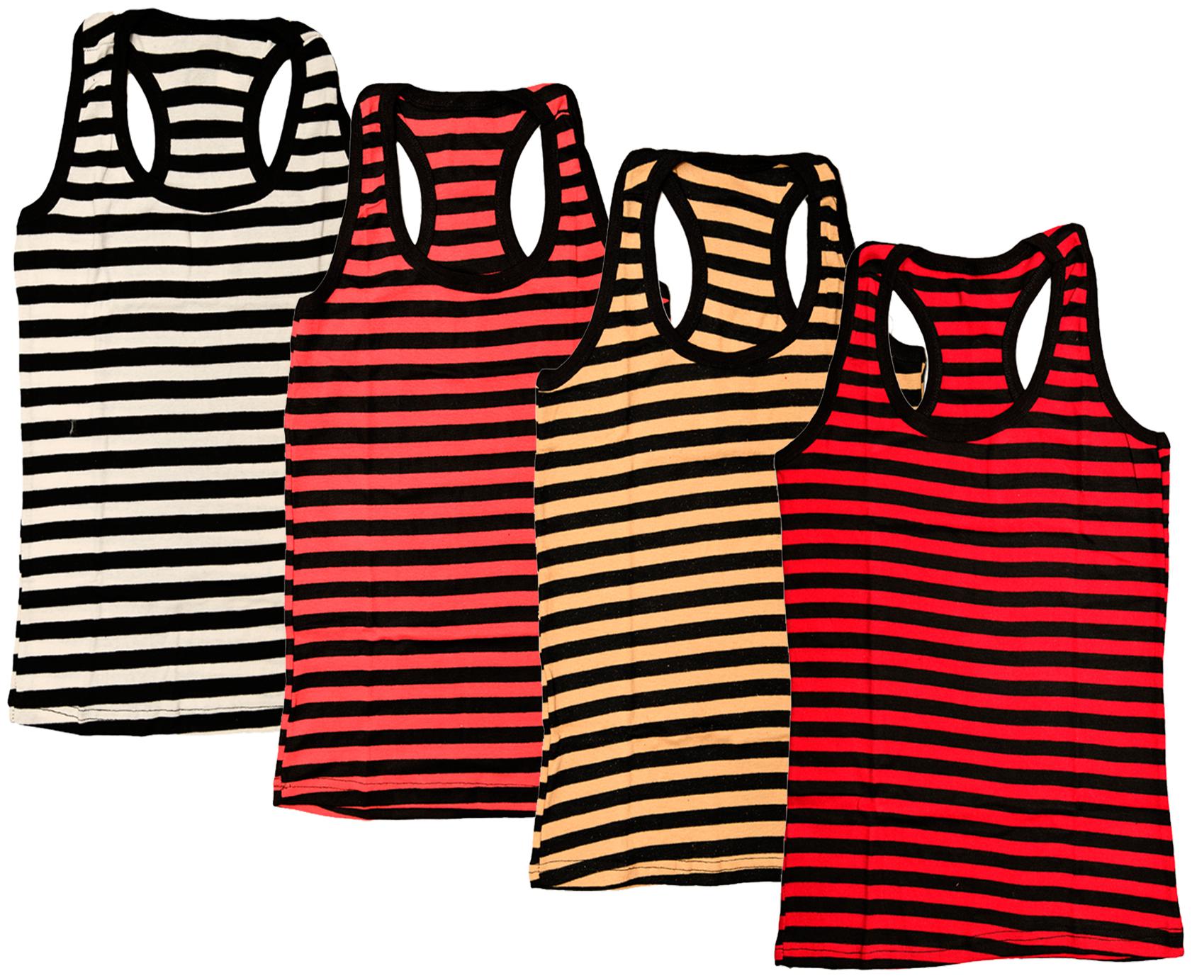 

Indiweaves Women Multi Regular fit U neck Cotton Tank top