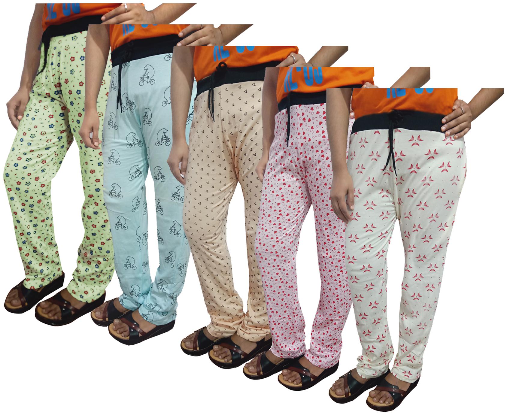 

Indiweaves Women Regular fit Cotton Printed Track pants - Multi