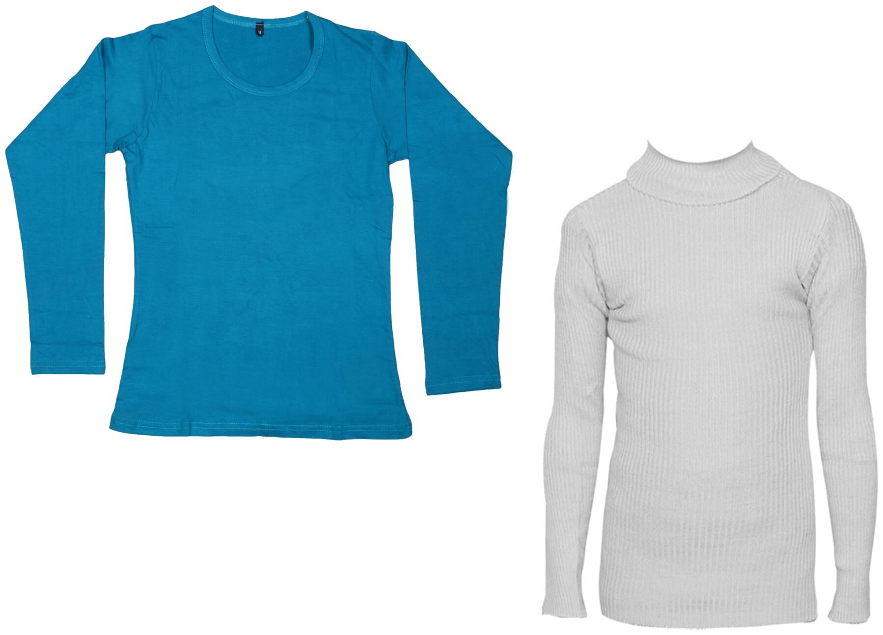 

Indiweaves Women Blue Regular fit Round neck Cotton T shirt