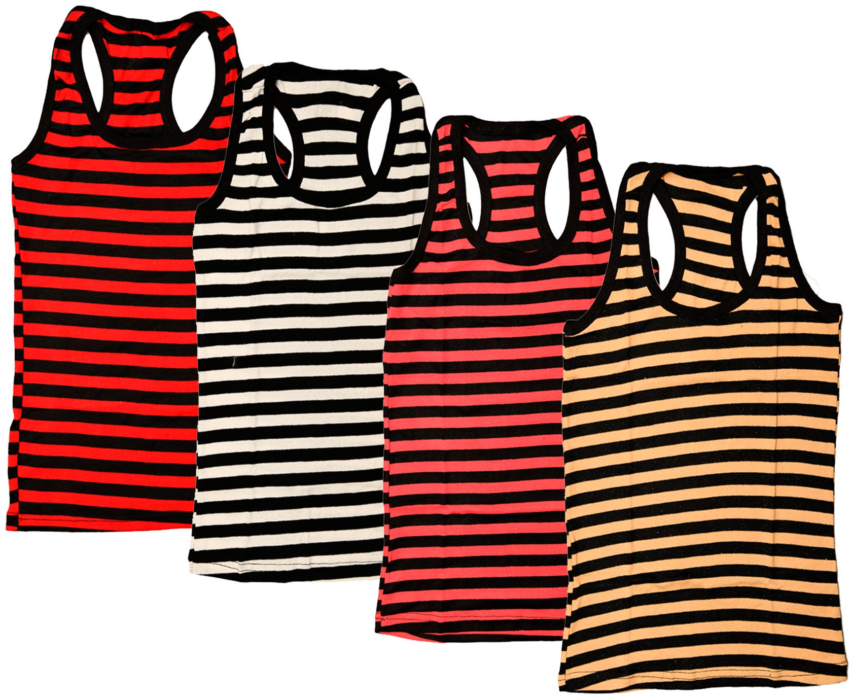 

Indiweaves Women Multi Regular fit U neck Cotton Tank top