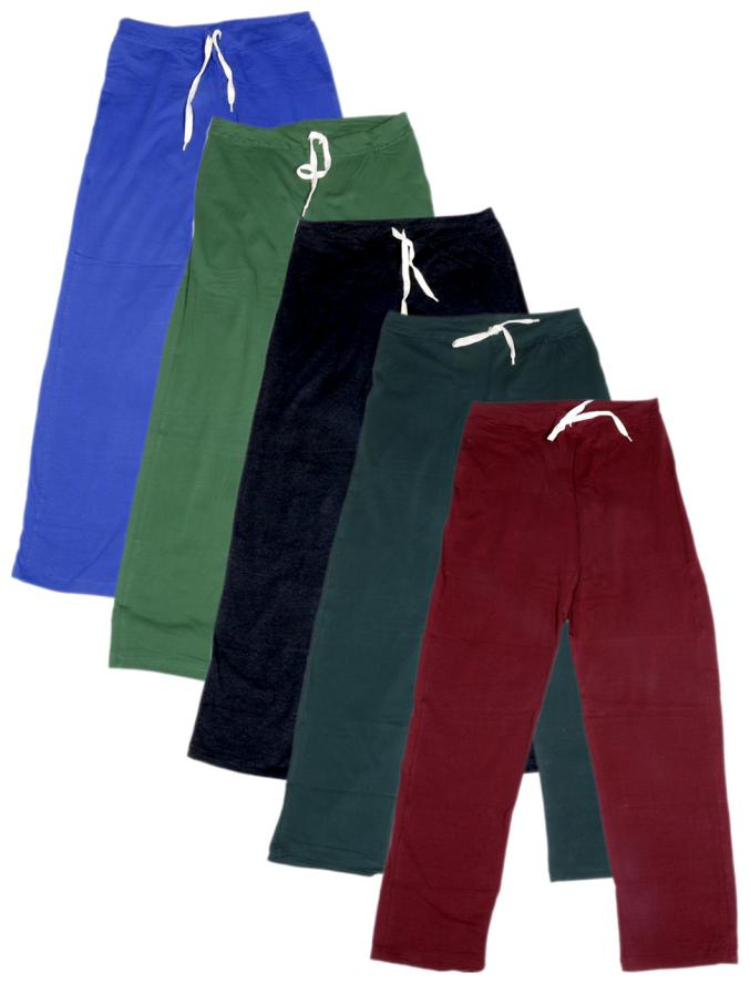 

IndiWeaves Women s Stretchable Premium Cotton Lower Track Pant (Pack of 5)