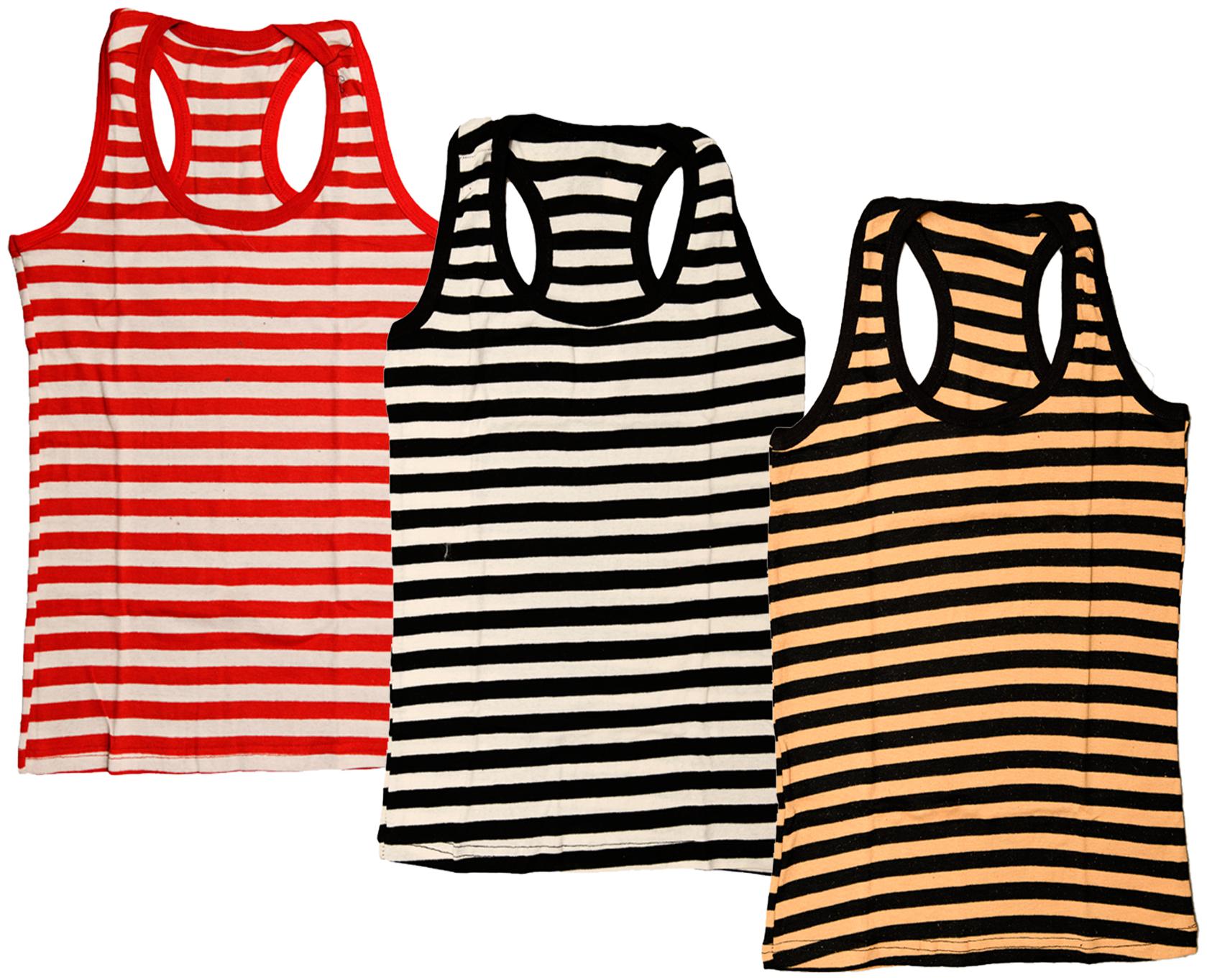 

Indiweaves Women Multi Regular fit U neck Cotton Tank top