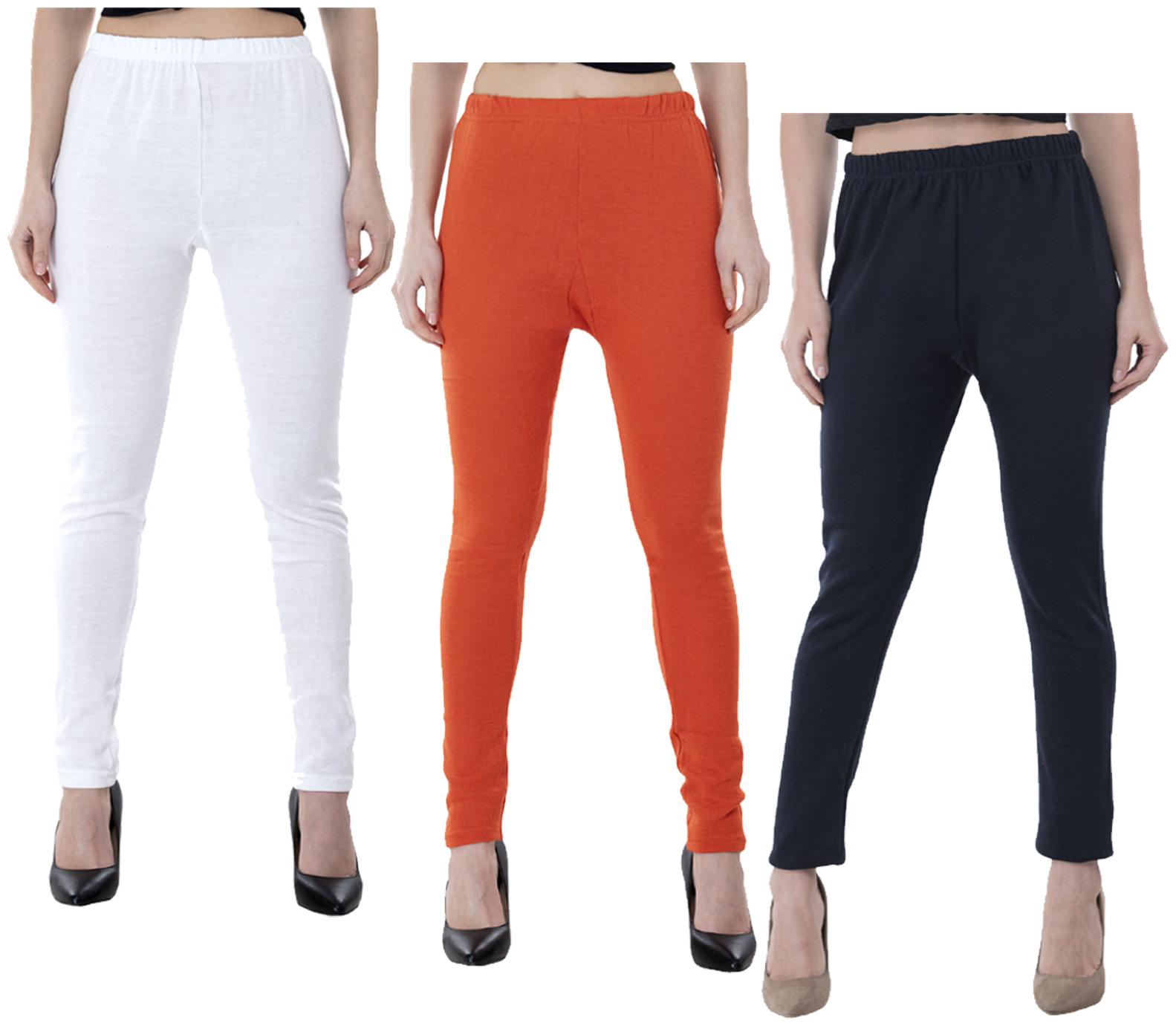 

IndiWeaves Women Warm Wollen Lycra Legging (Pack of 3)