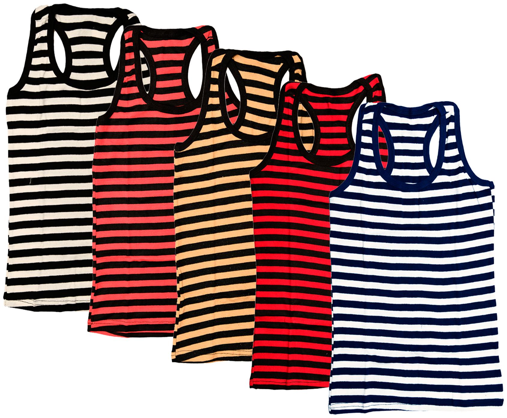 

Indiweaves Women Multi Regular fit U neck Cotton Tank top