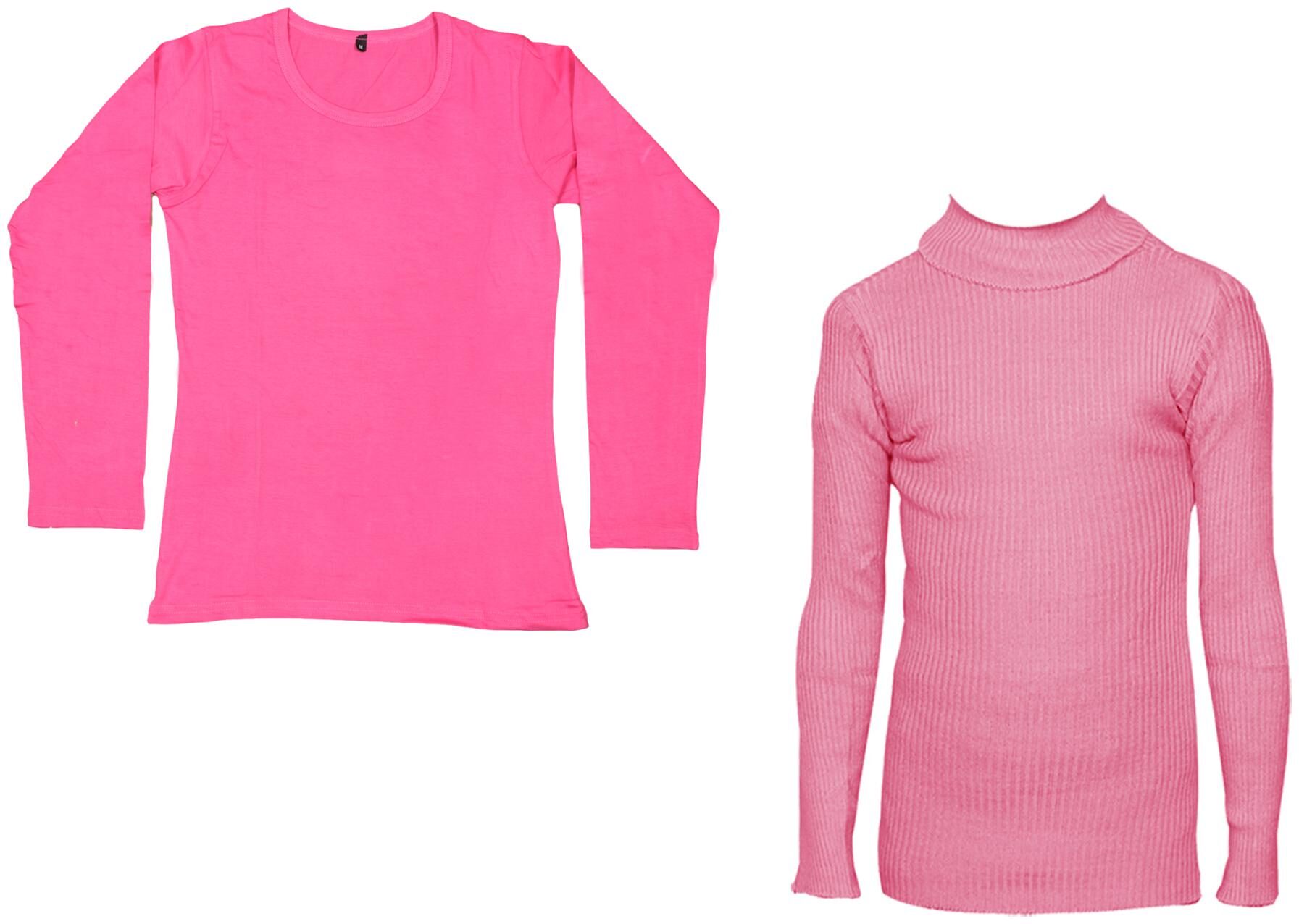 

Indiweaves Women Pink Regular fit Round neck Cotton T shirt