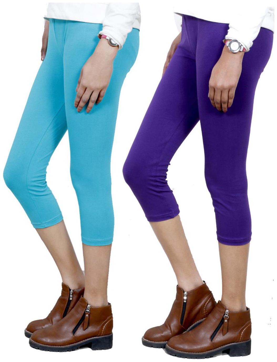 

IndiWeaves Women Cotton Capri Combo-2
