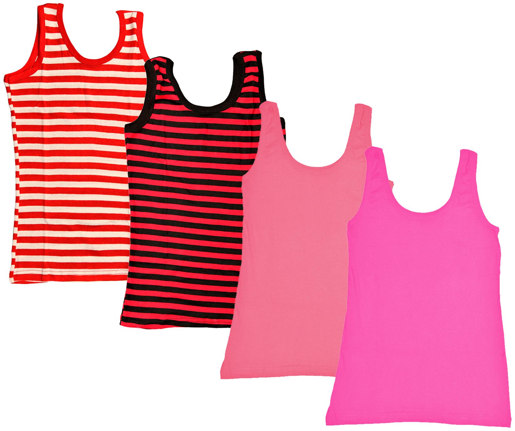 

Indiweaves Women Multi Regular fit U neck Cotton Tank top