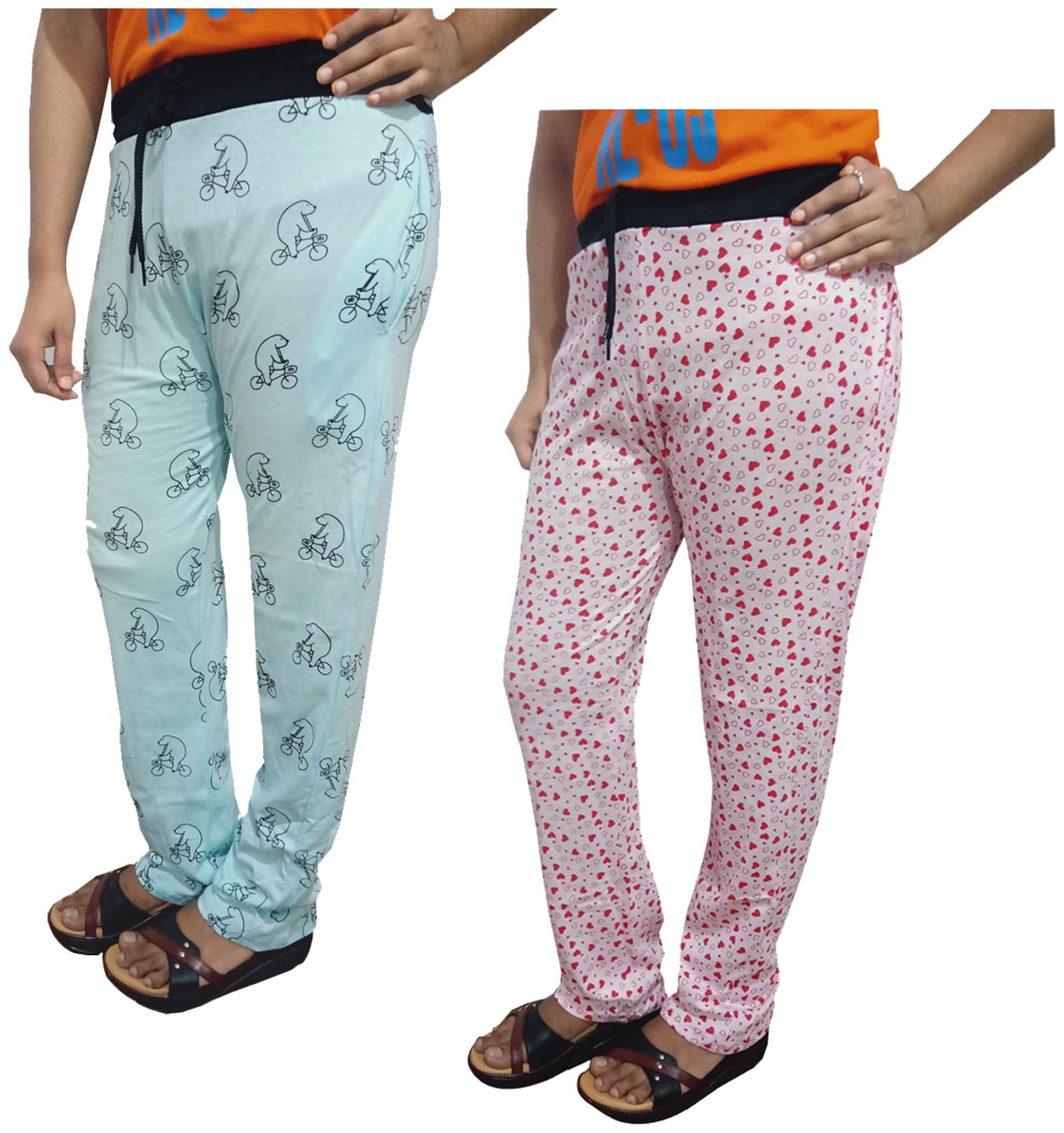 

Indiweaves Women Regular fit Cotton Printed Track pants - Multi