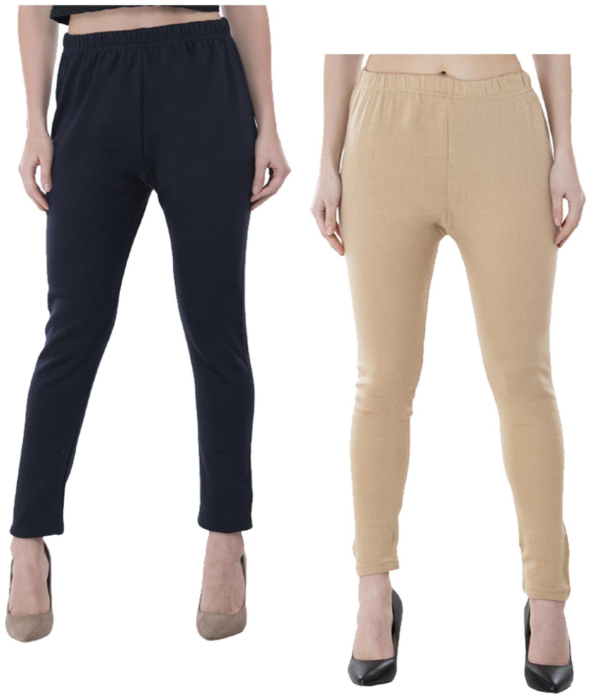 

IndiWeaves Women Warm Wollen Lycra Legging (Pack of 2)