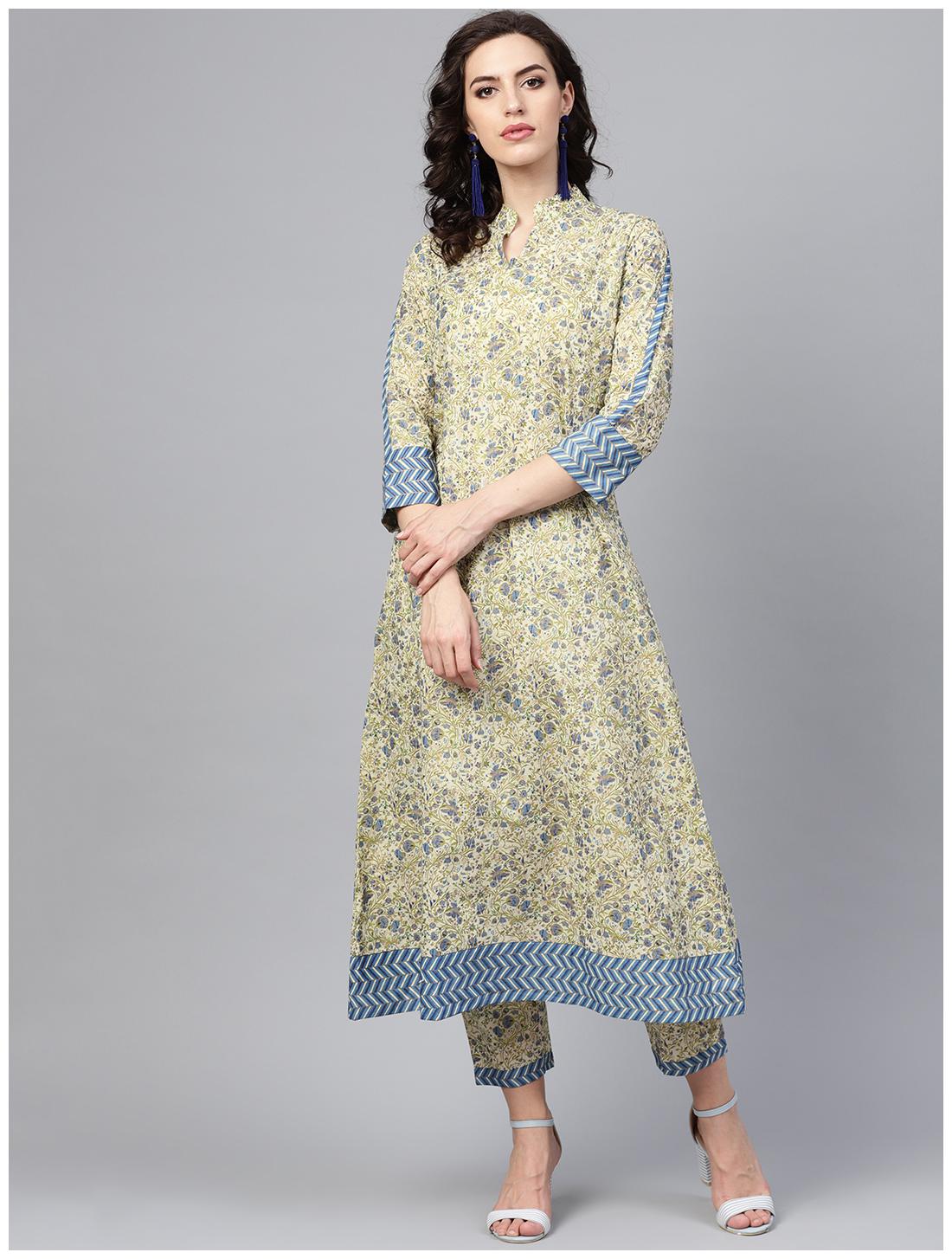 

Indo Era Cotton Festive Printed Kurta Multi color