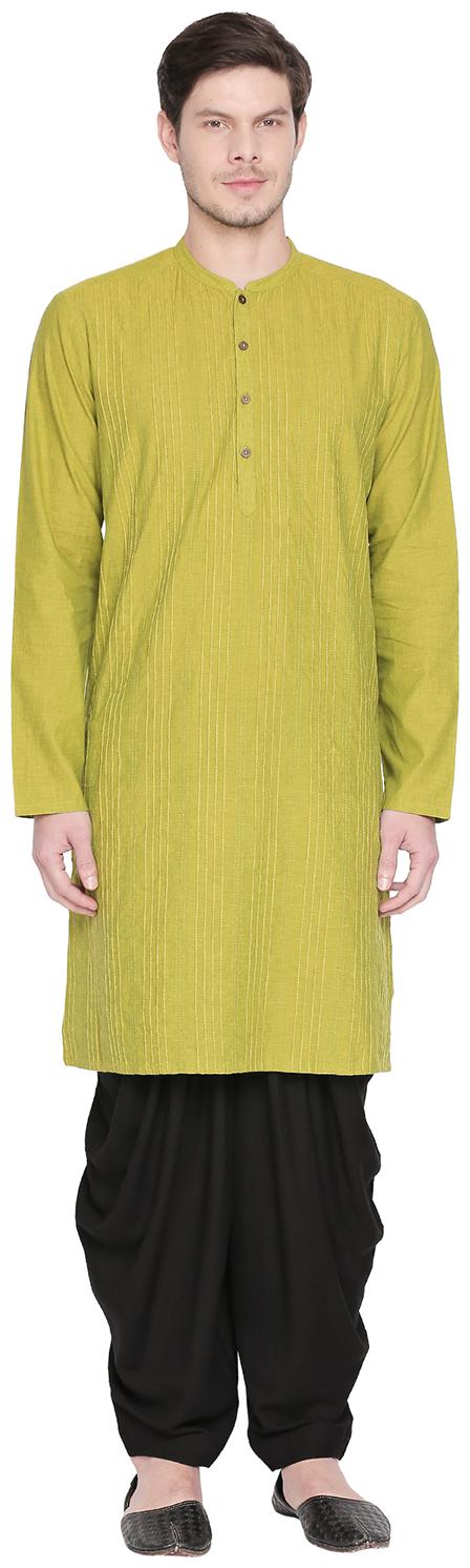 

Indus Route by Pantaloons Men Green Regular Fit Kurta