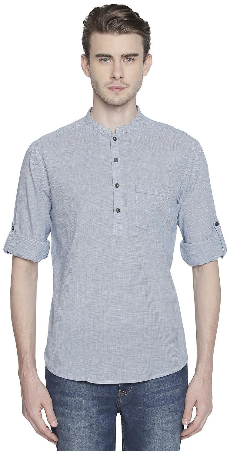 

Indus Route by Pantaloons Men Blue Regular Fit Kurta