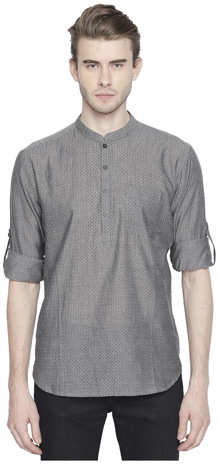 

Indus Route by Pantaloons Men Black Regular Fit Kurta